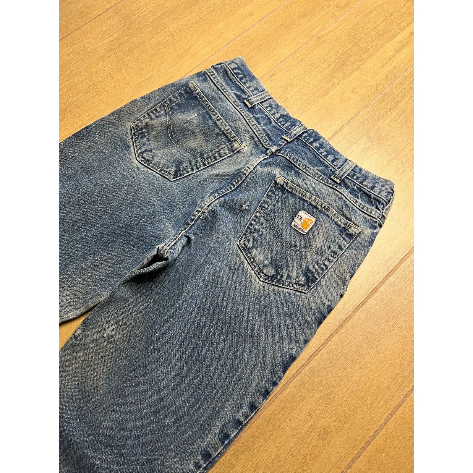 Carhartt Vintage Carhartt FR Actual Sz 30x28 Men’s Blue Denim Y2K Size US 32 / EU 48 - 13 Thumbnail