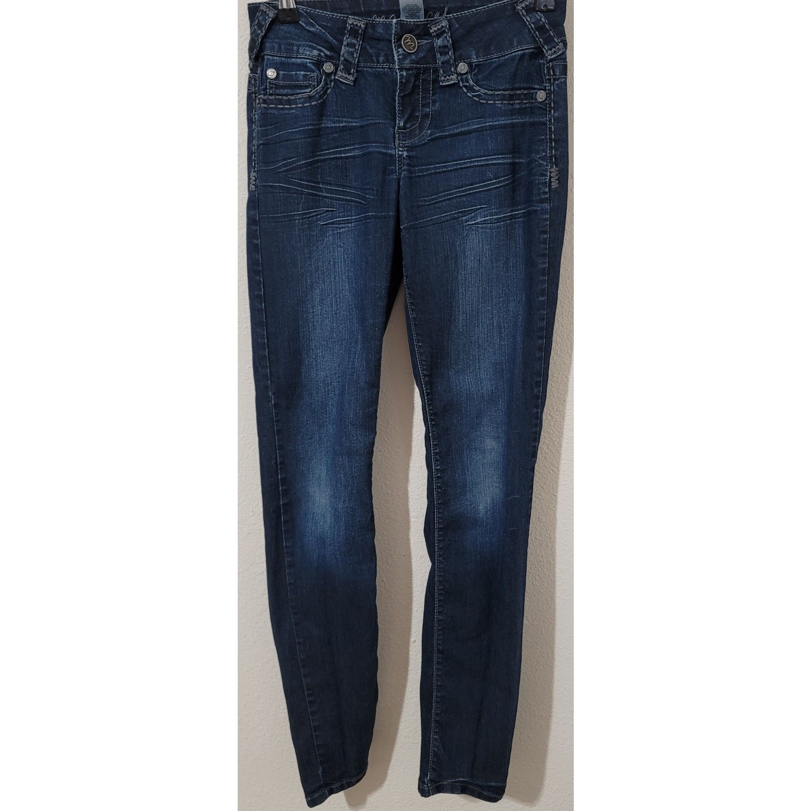 Other Maurices Dark Blue Mid Washed Skinny Women's Jeans XS Size 28" / US 6 / IT 42 - 1 Thumbnail