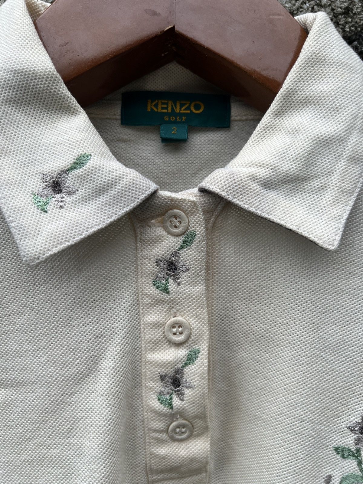 Designer × Kenzo Retro Kenzo Golf Floral Embroidery Size M / US 6-8 / IT 42-44 - 4 Thumbnail