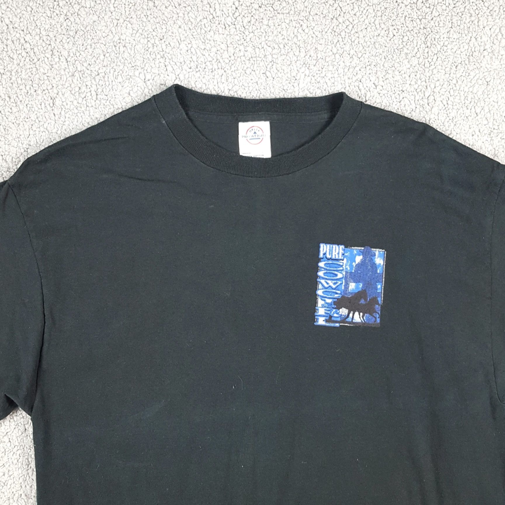 Delta VINTAGE Delta Women T-Shirt 90s Country Cowgirl Western Retro Black Size LargeUSA Size L / US 10 / IT 46 - 3 Thumbnail