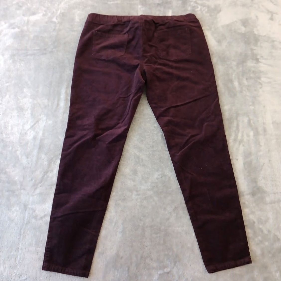 Eileen Fisher Eileen Fisher Pants Ankle Women's Large Purple Corduroy Skinny Pull On Stretch Coastal Regular Inseam 28" Size 36" / US 14 / IT 50 - 2 Thumbnail