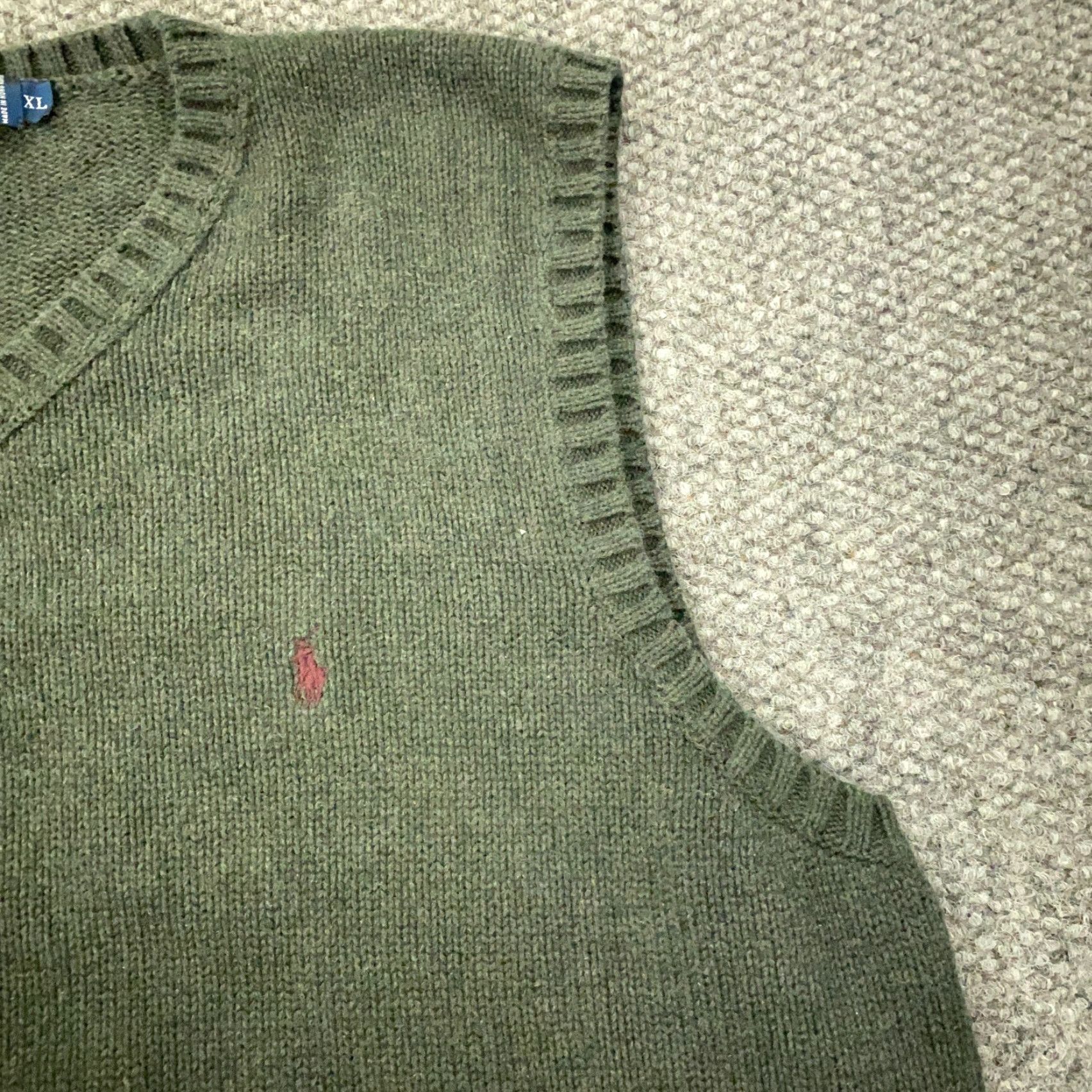 Ralph Lauren VTG Ralph Lauren Polo Sleeveless Sweater Mens XL Green Polo Ralph Lauren Sleeveless V-Neck 90s Polo Ralph Lauren 90s Mens XL Green Sweater Vest VTG Size US XL / EU 56 / 4 - 5 Thumbnail