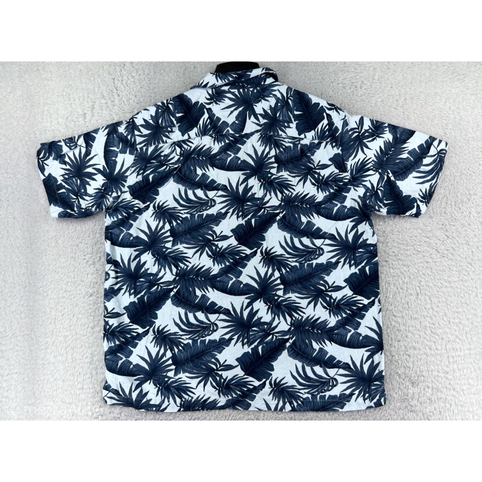 High Sierra High Sierra Shirt Mens Large Blue Floral Hibiscus Palm Button Up Linen Blend Size US L / EU 52-54 / 3 - 2 Thumbnail