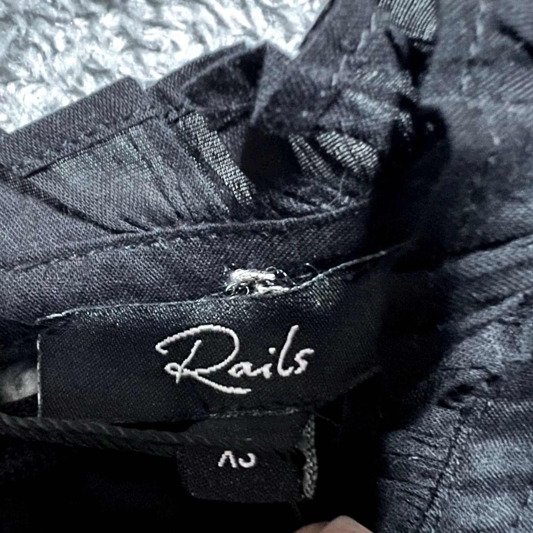 Rails VINTAGE Rails Shirt Womens XS Daisy Lace Short Sleeve Black Blouse Size XS / US 0-2 / IT 36-38 - 7 Thumbnail