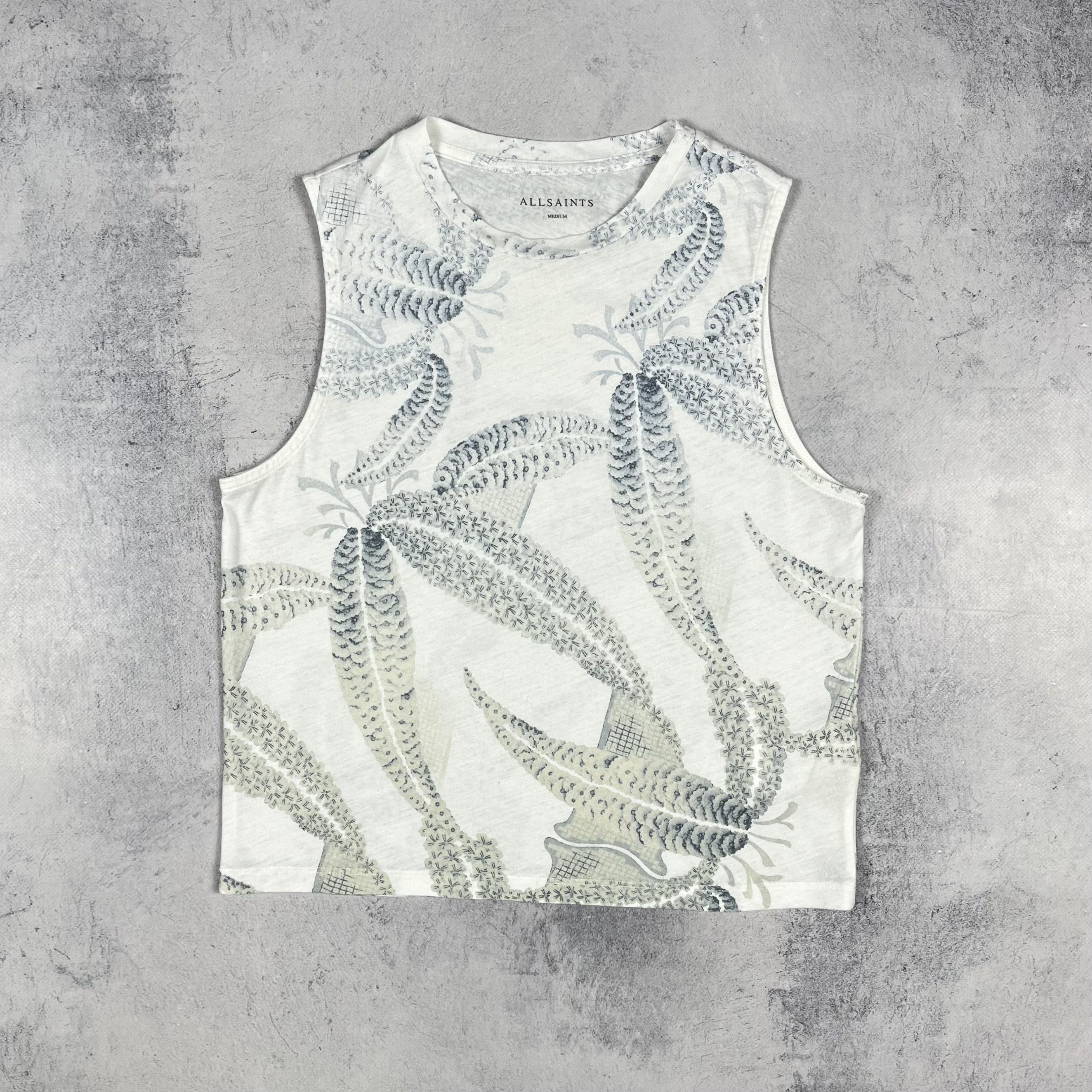 Allsaints Designer AllSaints Fuji Eli Floral Ladies Tank-Top Sleveless Size M / US 6-8 / IT 42-44 - 2 Thumbnail