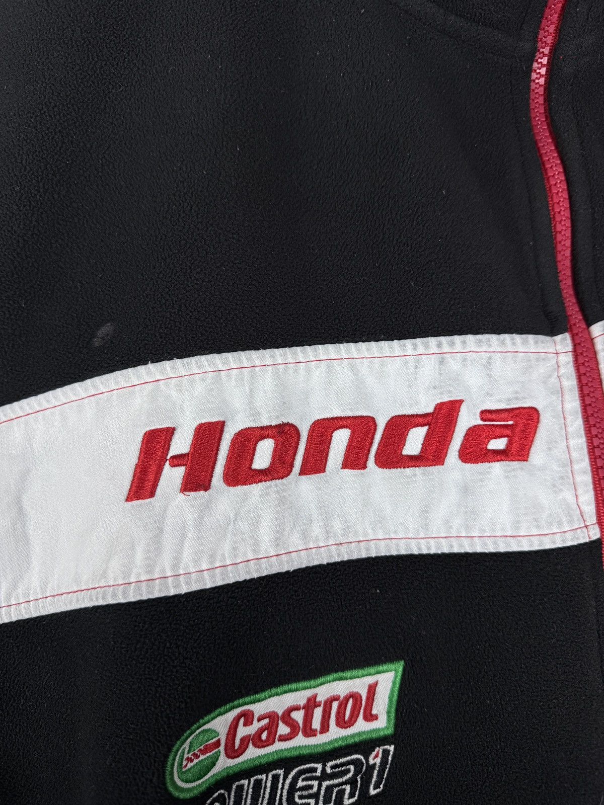 Honda Mens Vintage Honda Racing fleece jacket olympic full zip Size US XL / EU 56 / 4 - 10 Thumbnail