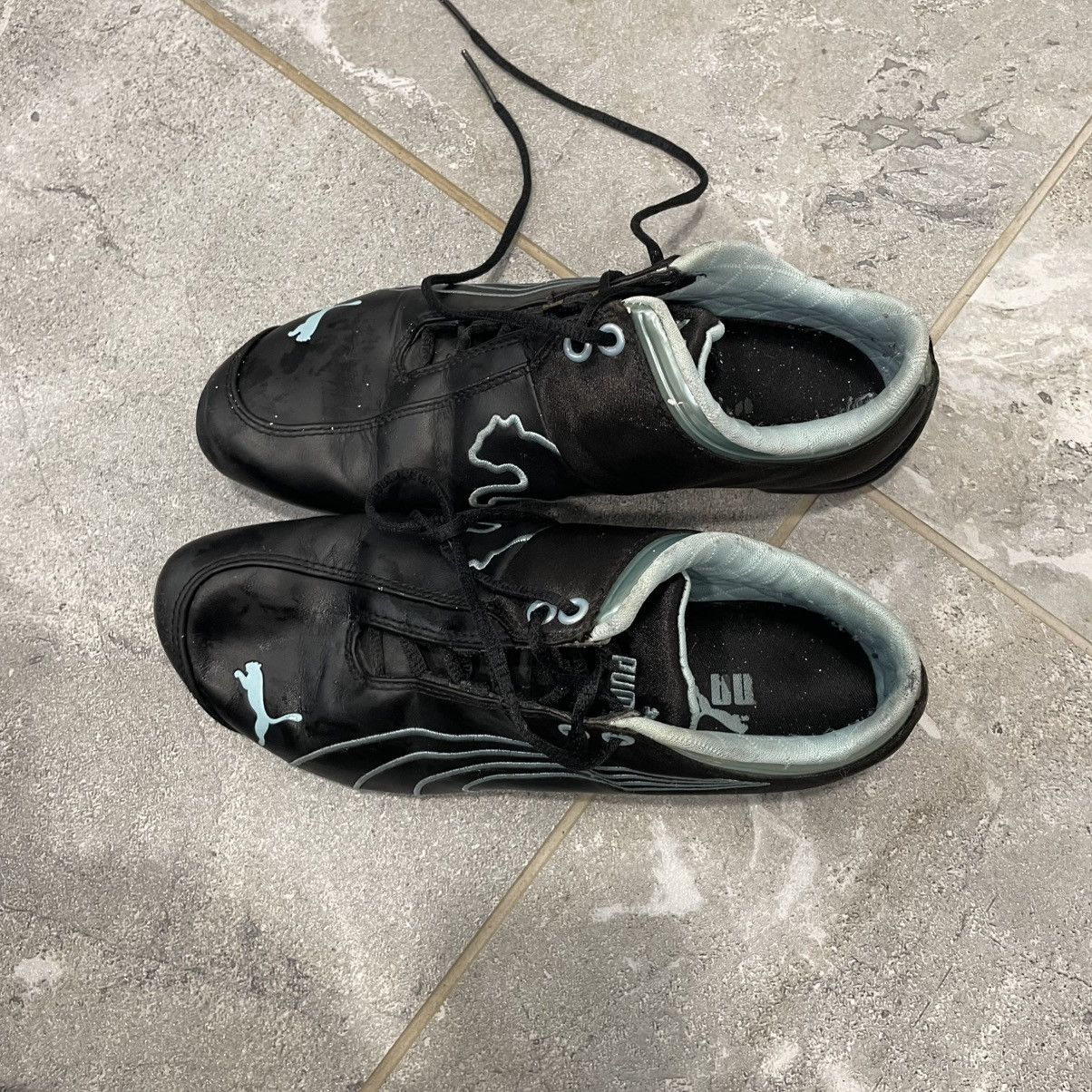 Japanese Brand 2000s Vintage Japan Trainers Black Leather Puma Speed Cat og Size US 7.5 / IT 37.5 - 6 Thumbnail