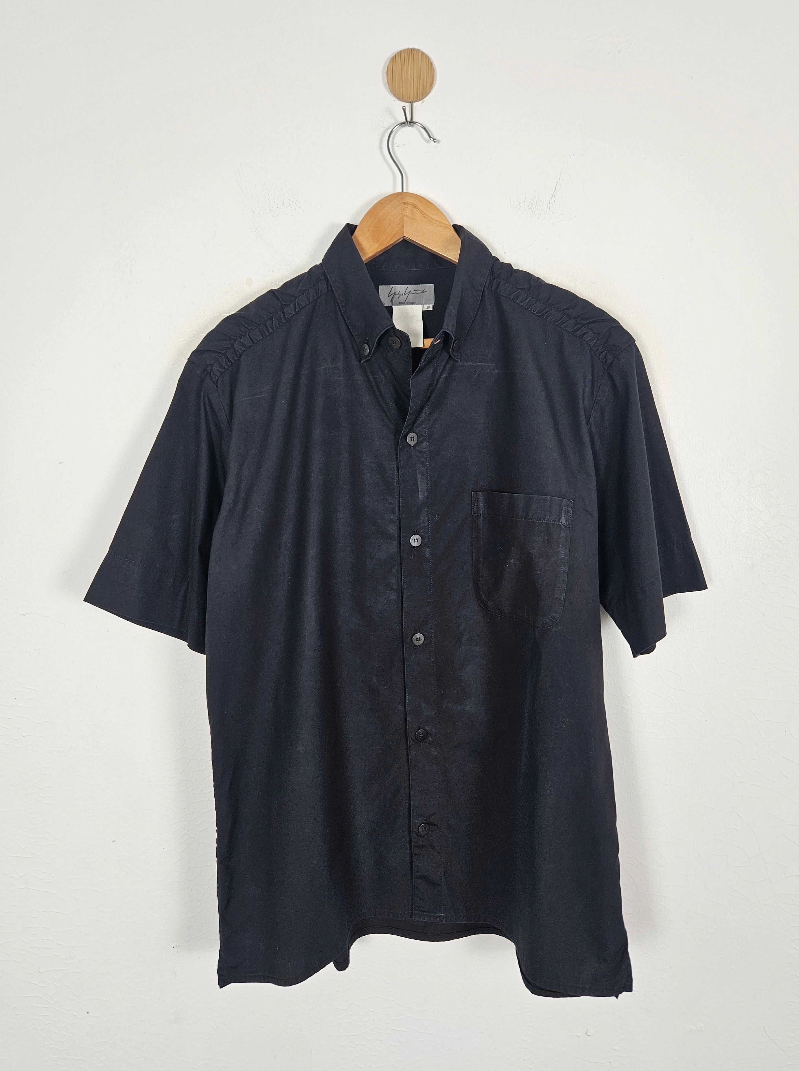 Yohji Yamamoto Yohji Yamamoto Pour Homme Buttons Up Rayon Shirt Size US L / EU 52-54 / 3 - 1 Thumbnail