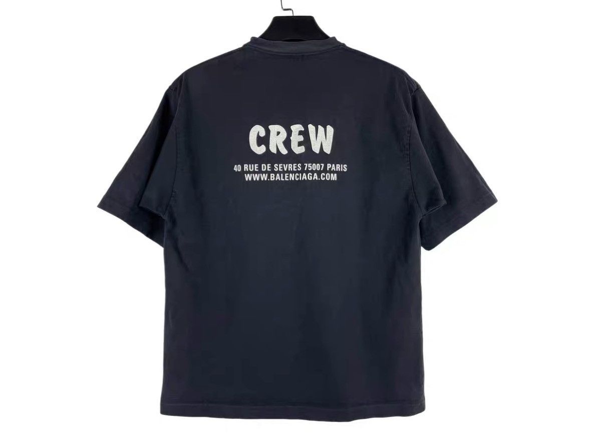 Balenciaga Balenciaga CREW Printed Short Sleeve J31 Size US XS / EU 42 / 0 - 2 Thumbnail