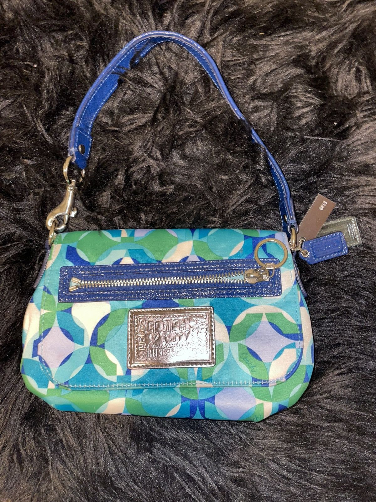 image of New With Tags Authentic Blue Coach Purse, Women's