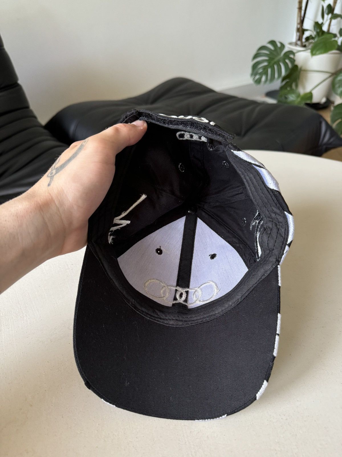 Vintage Vintage Y2k Audi Logo Racing Cap Hat Rare Checkerboard Hype Size ONE SIZE - 5 Thumbnail