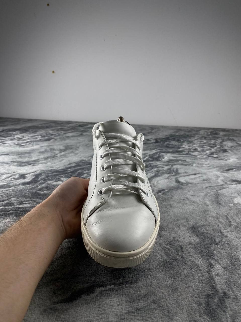Dolce & Gabbana Dolce & Gabbana Leather Sneakers Men Size 9 White Size US 9 / EU 42 - 6 Thumbnail