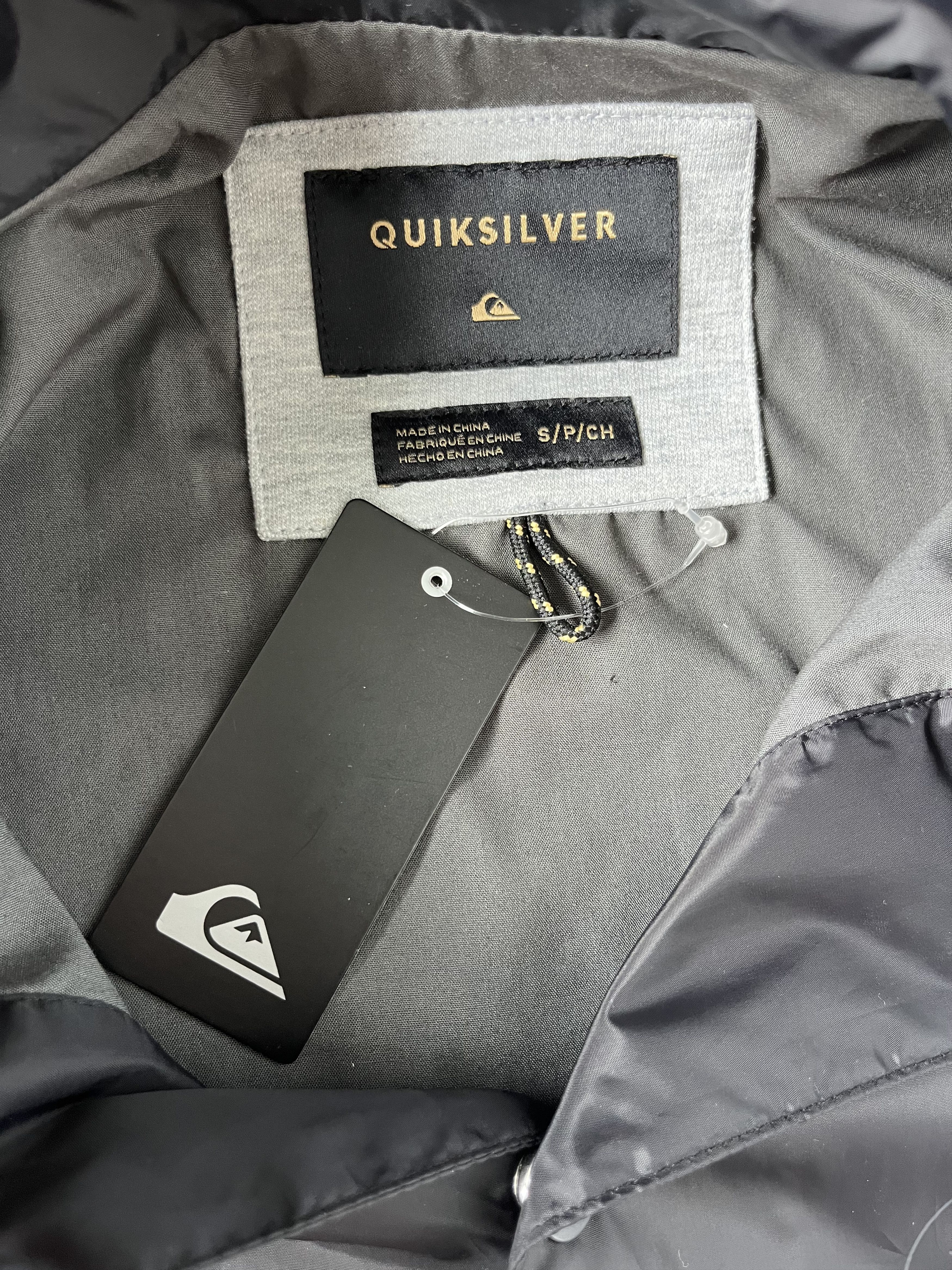 Quiksilver Quiksilver Black Windproof Beach Surfing Skate Coach Jacket Size US S / EU 44-46 / 1 - 10 Thumbnail