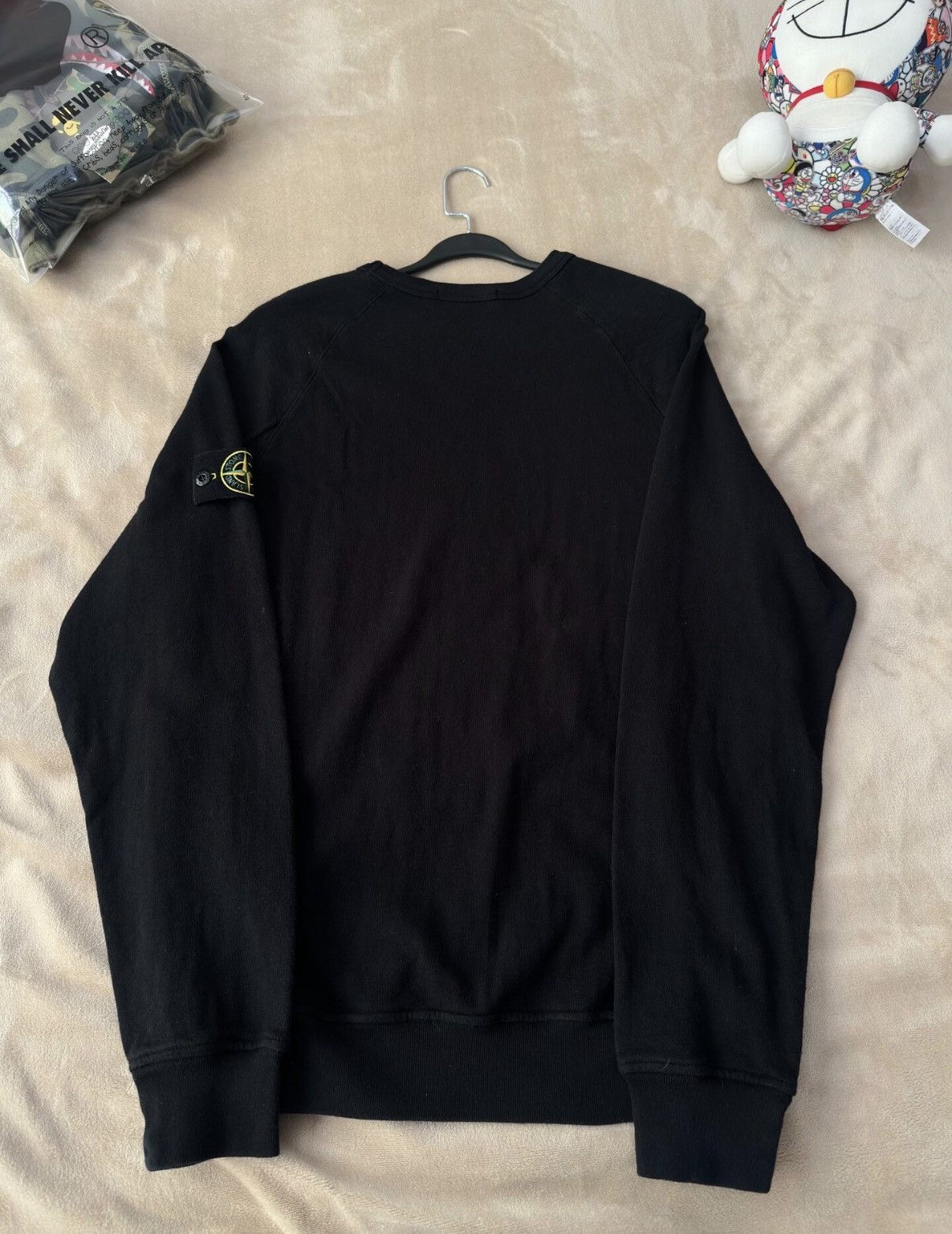 Stone Island Stone Island Black Crew Neck Sweatshirt K5 Size US M / EU 48-50 / 2 - 2 Thumbnail