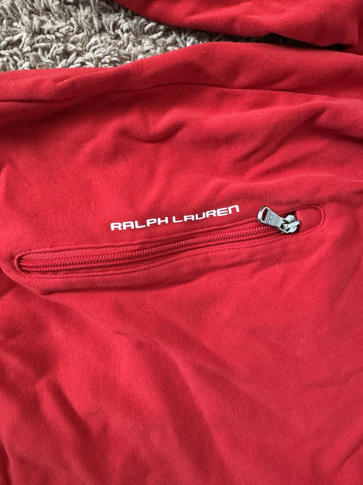 Polo Ralph Lauren Polo Ralph Lauren red black stripes full zip cotton jacket Size US XL / EU 56 / 4 - 4 Thumbnail