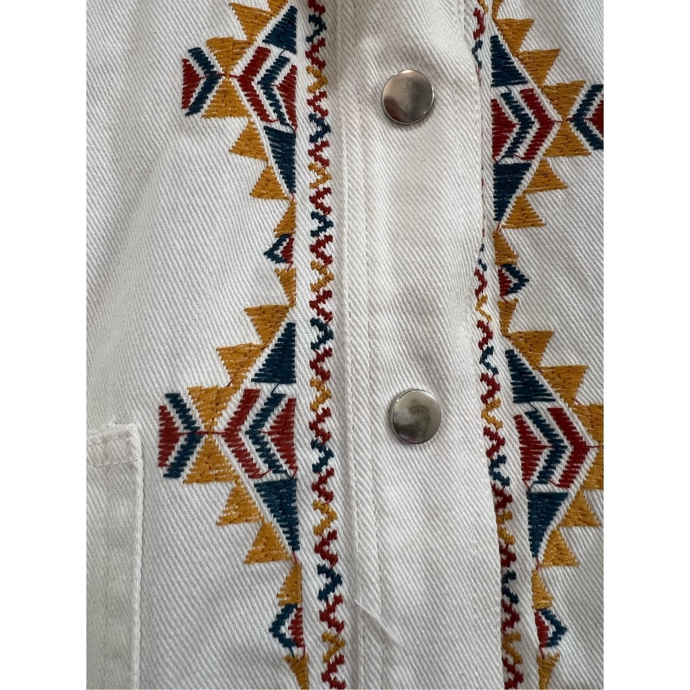 Other PEACE N' LOVE embroidery snap shacket sz S/M Size M / US 6-8 / IT 42-44 - 3 Thumbnail