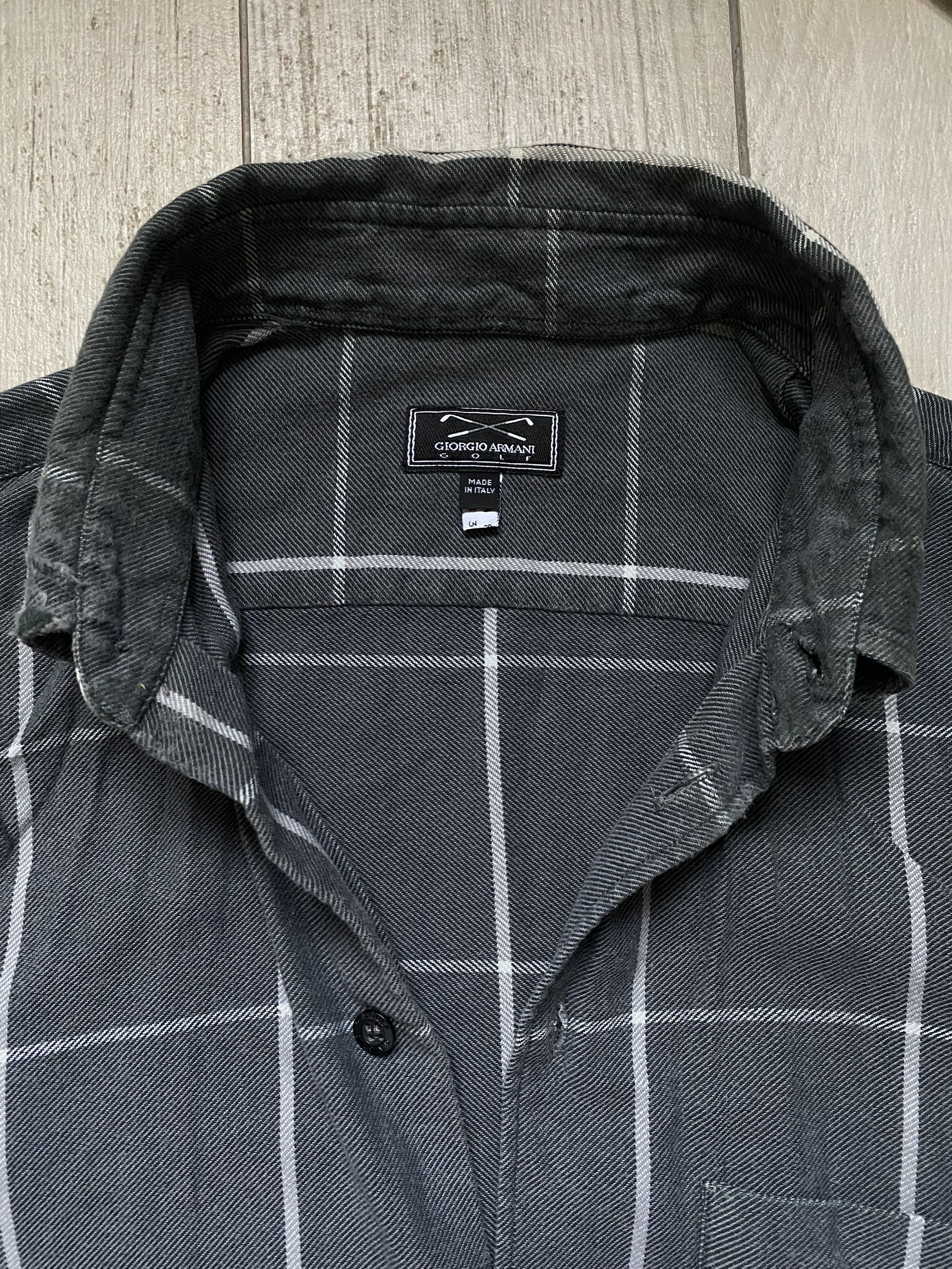 Armani × Giorgio Armani × Vintage Armani Golf Vintage Striped Shirt – Made in Italy ⛳🇮🇹 Size US M / EU 48-50 / 2 - 10 Thumbnail
