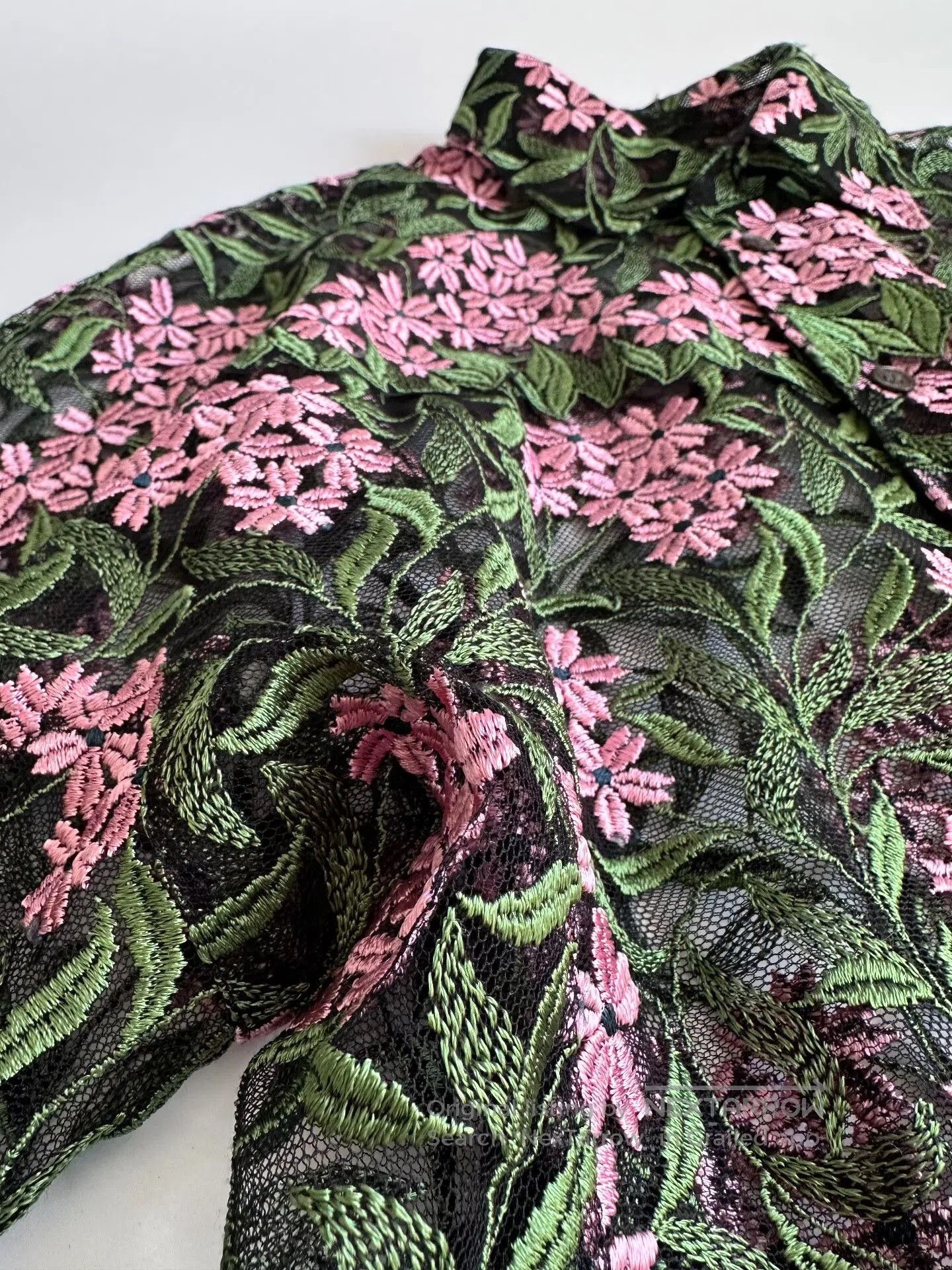 Junya Watanabe Junya Watanabe Floral Embroidered Shirt. Size S / US 4 / IT 40 - 6 Thumbnail