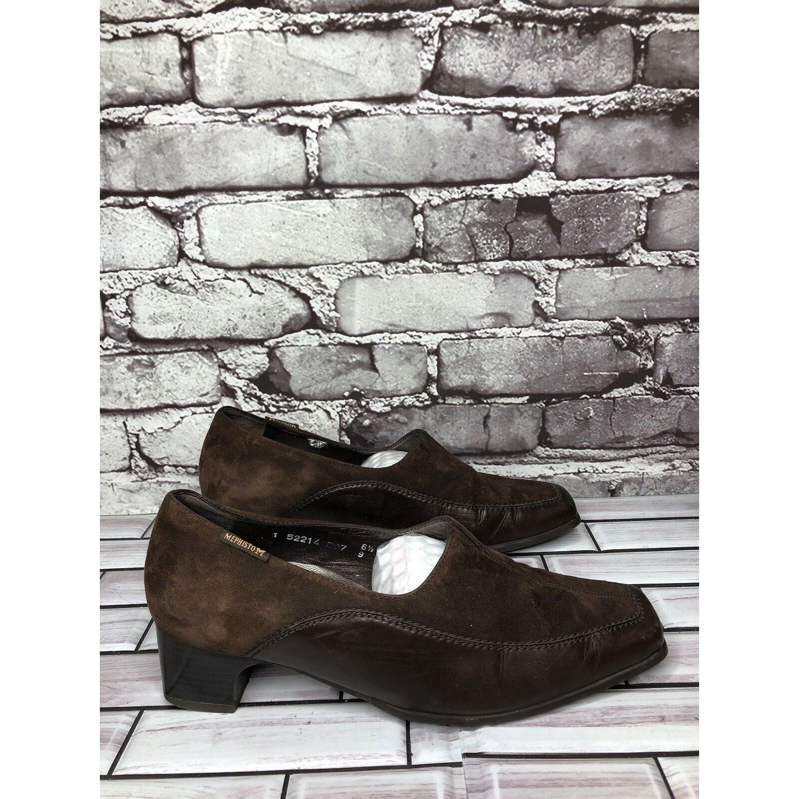 Mephisto Mephisto Brown Suede Leather Square Toe Split Toe Loafers He Size US 9 / IT 39 - 19 Thumbnail