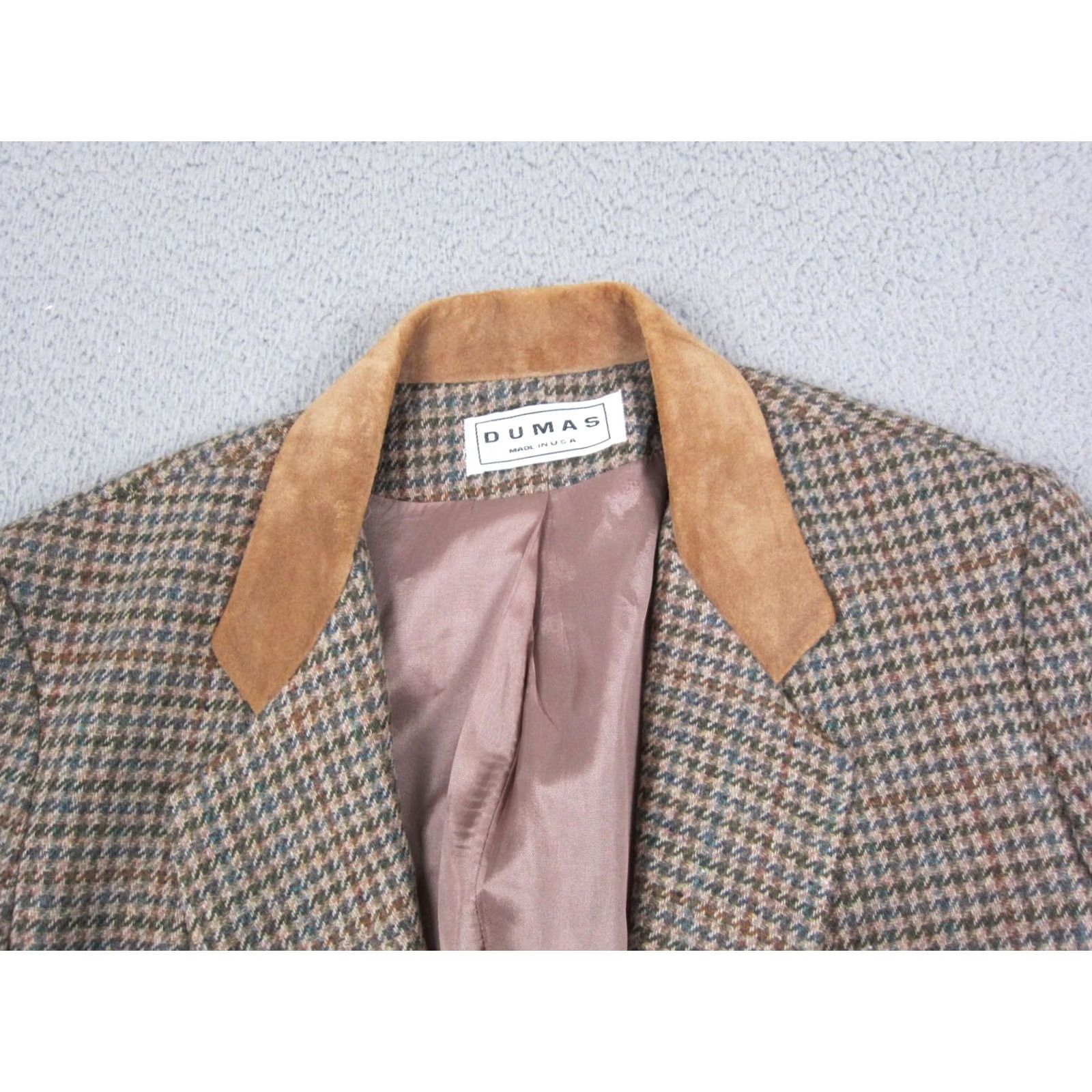 Eddie Bauer VINTAGE Eddie Bauer Jacket Womens 40 Large Brown Herringbone Tweed Blazer 90s USA Made Size L / US 10 / IT 46 - 2 Thumbnail
