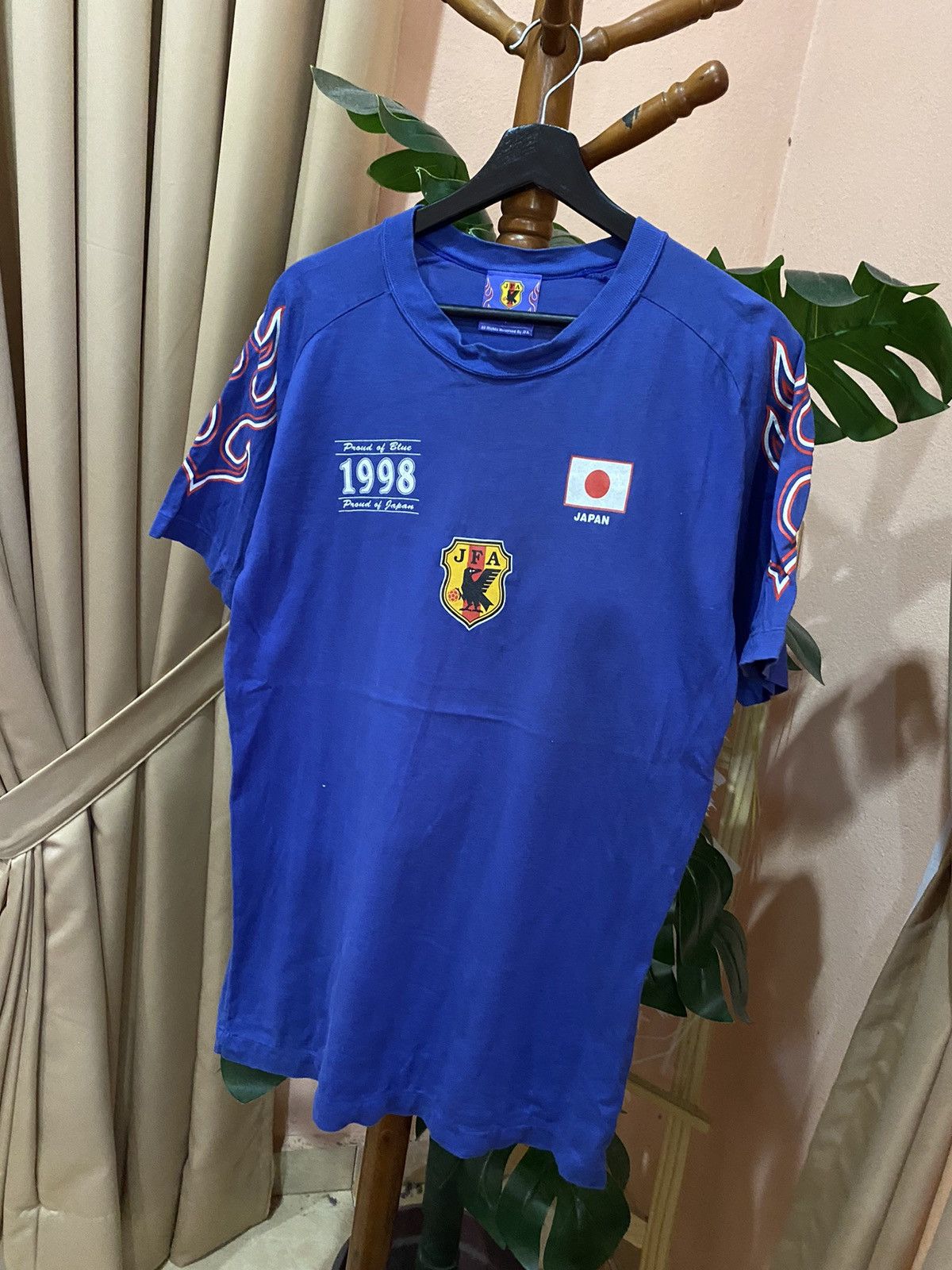 Vintage Japan National Football Team 1998 T-Shirt - Retro JFA Size US M / EU 48-50 / 2 - 2 Thumbnail