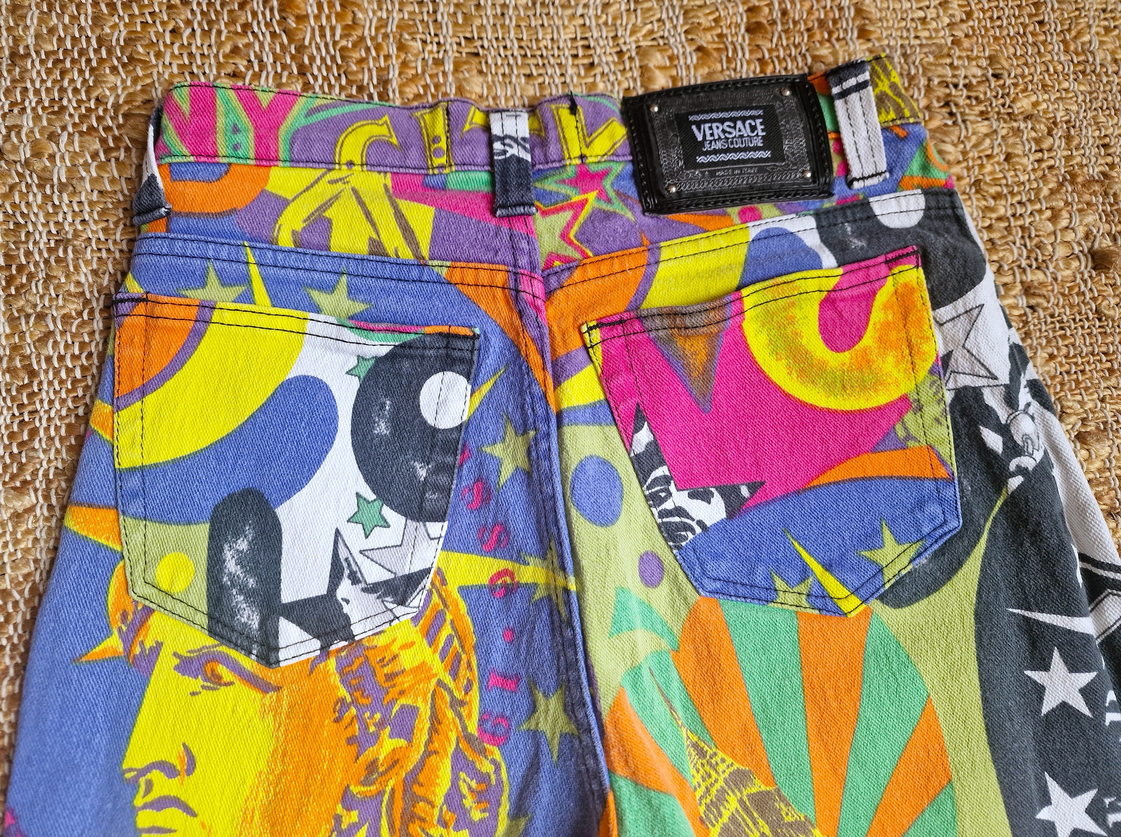 Versace Gianni Versace Manhattan New York City Vintage Denim Pants Size 26" / US 2 / IT 38 - 11 Thumbnail