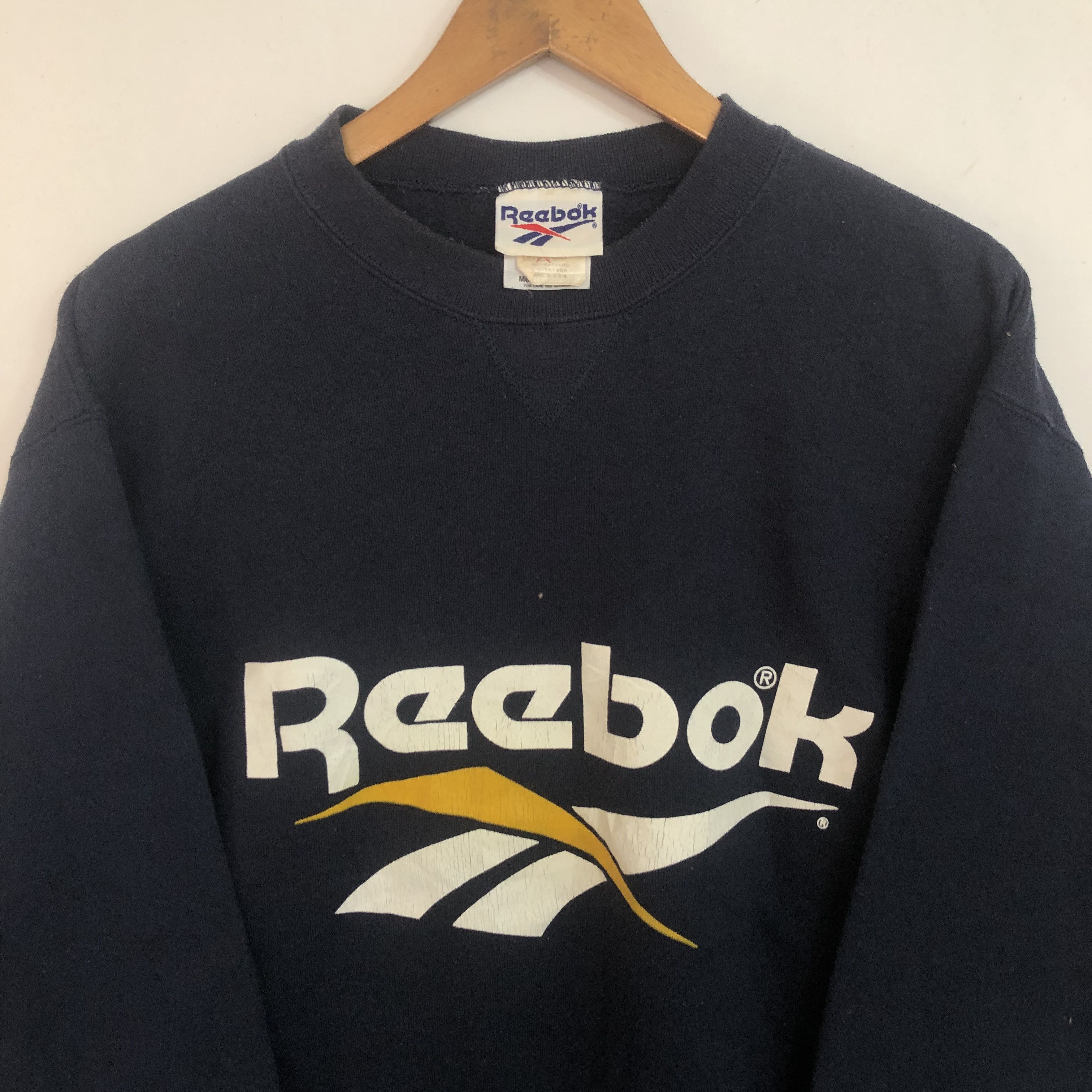 Reebok Vintage Reebok Sweatshirt 90s Big Logo Size US M / EU 48-50 / 2 - 3 Thumbnail