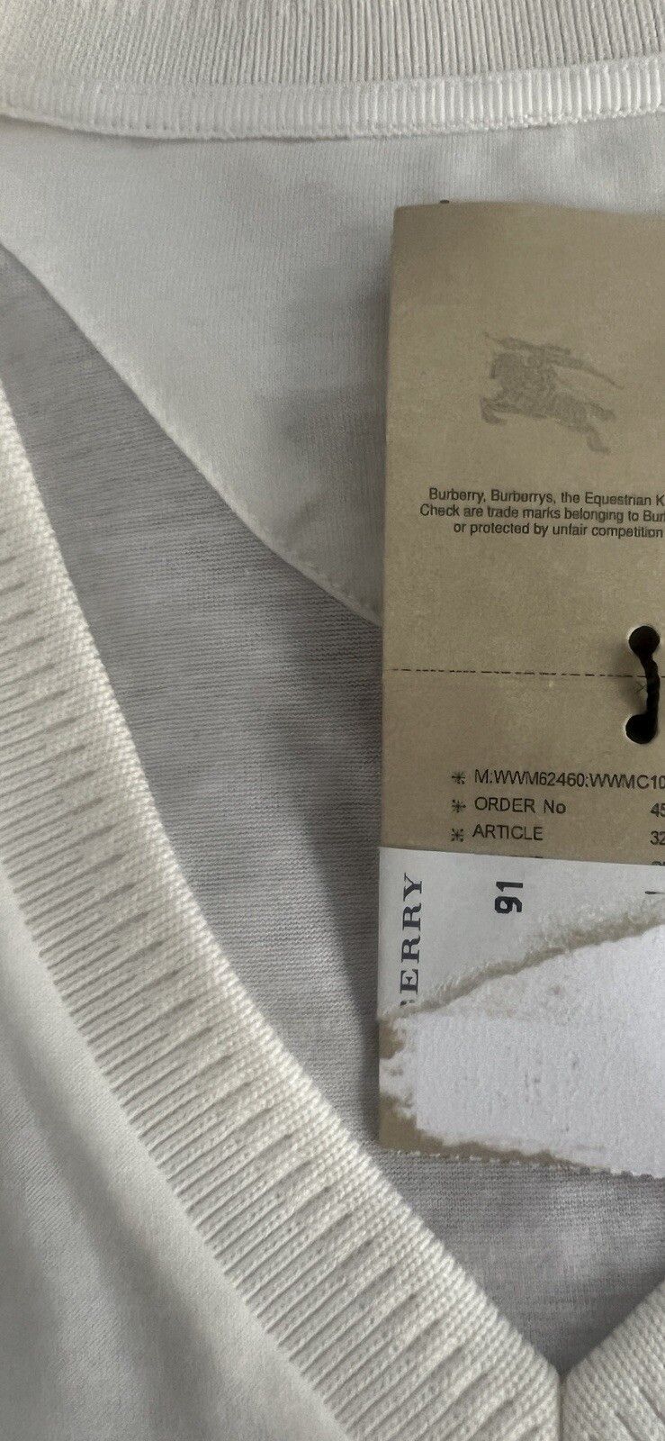 Burberry Burberry London Men’s Slim Fit White Short Sleeve Small NWT Size US S / EU 44-46 / 1 - 8 Thumbnail