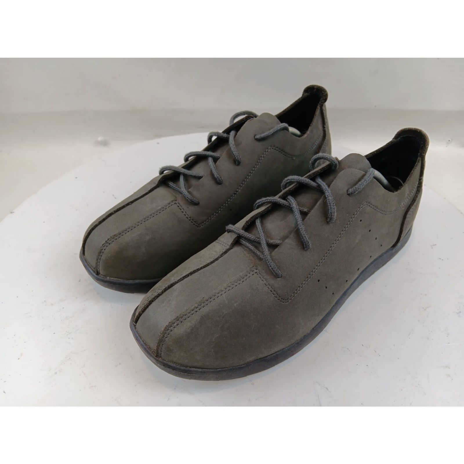 Crocs Crocs Venture Casual Shoe Mens 11M US Green Nubuck Leather Lace Up Comfort Size US 11 / EU 44 - 4 Thumbnail