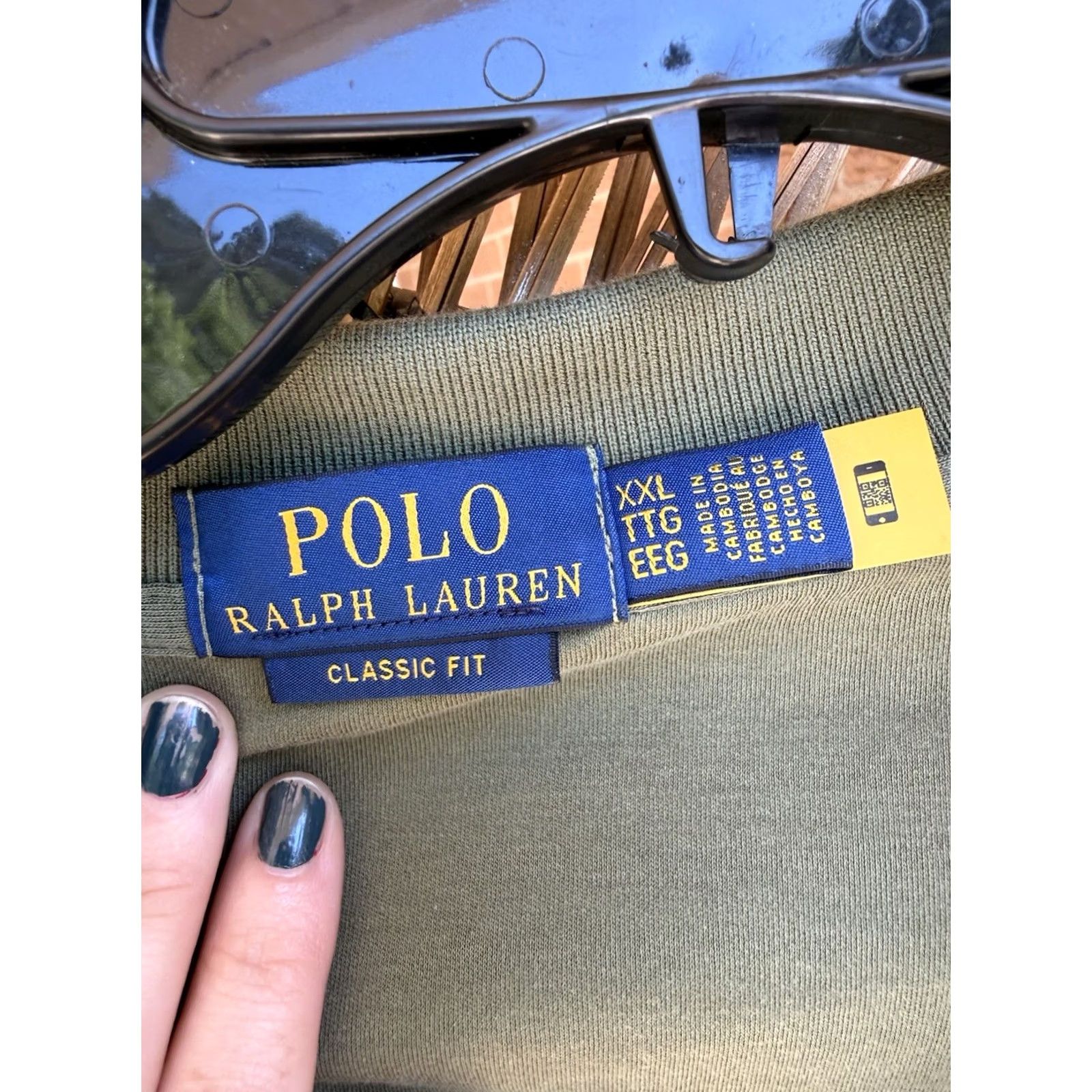 Polo Ralph Lauren Polo Ralph Lauren Polo Shirt Men Olive Green Long Sleeve Classic Fit 2XL Size US XXL / EU 58 / 5 - 3 Thumbnail