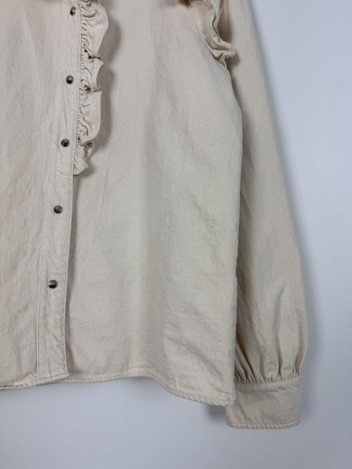 Sezane Sezane Eva Shirt Mottled Ecru Overshirt Size XS / US 0-2 / IT 36-38 - 8 Thumbnail