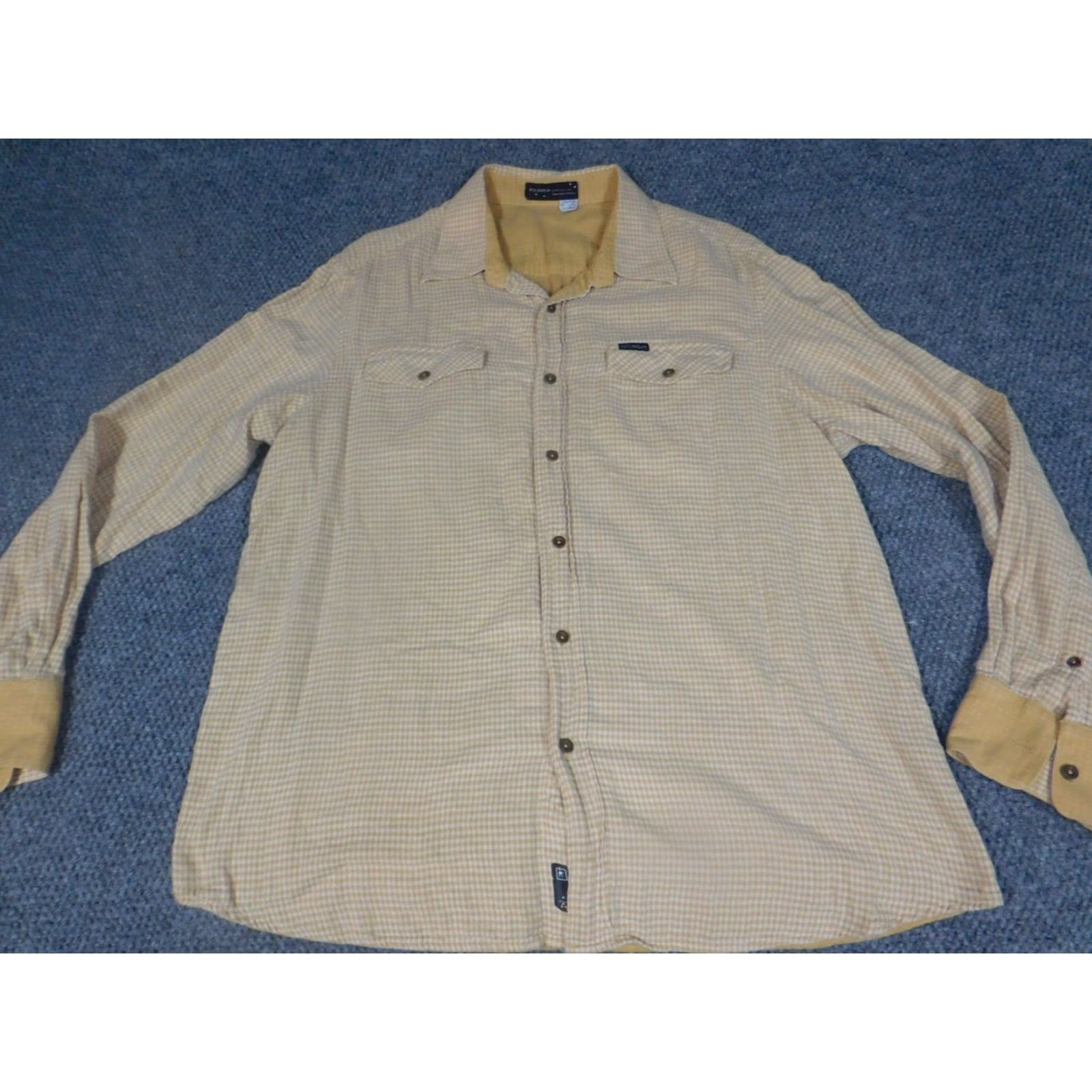 Rocawear Rocawear Shirt XL Yellow Mens Plaid Button-Up Hip Hop 2000s Western Button-Down Short Sleeve Size US XL / EU 56 / 4 - 2 Thumbnail