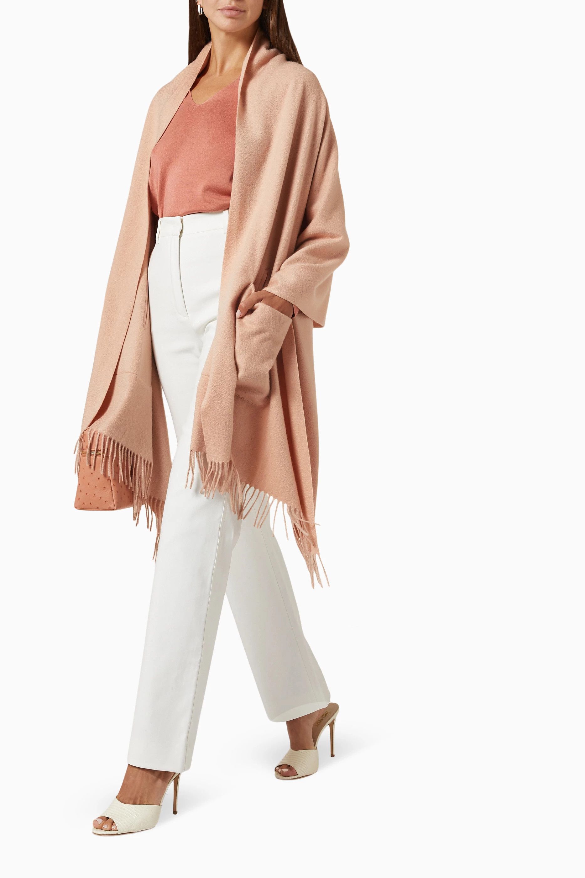 Loro Piana o1srvl11e0824 Size: OS / Opera De Nice Stole in Beige Size ONE SIZE - 3 Thumbnail
