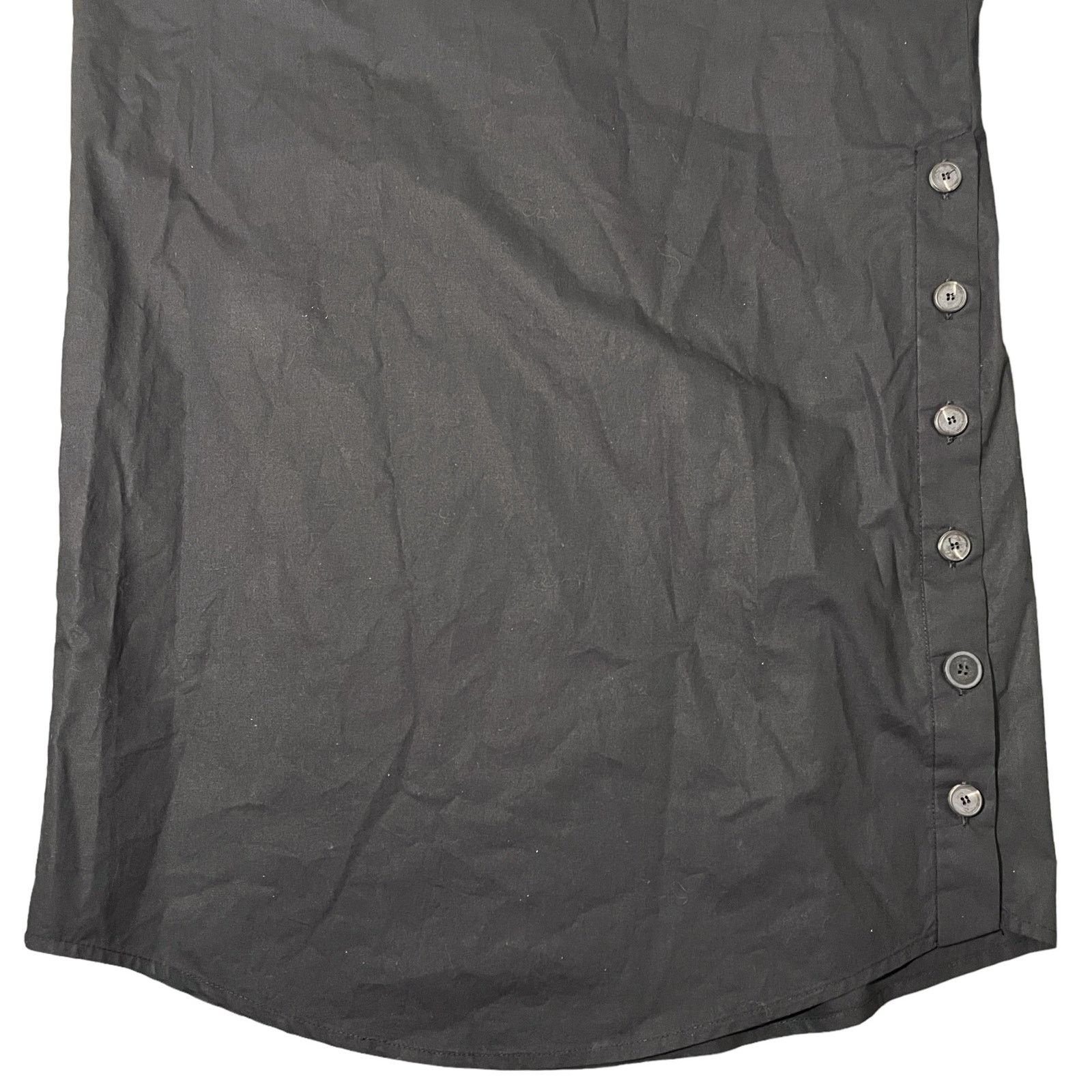 Other TELA Dress Split Sleeve Button Accents Black Minimalist XS Size XS / US 0-2 / IT 36-38 - 8 Thumbnail