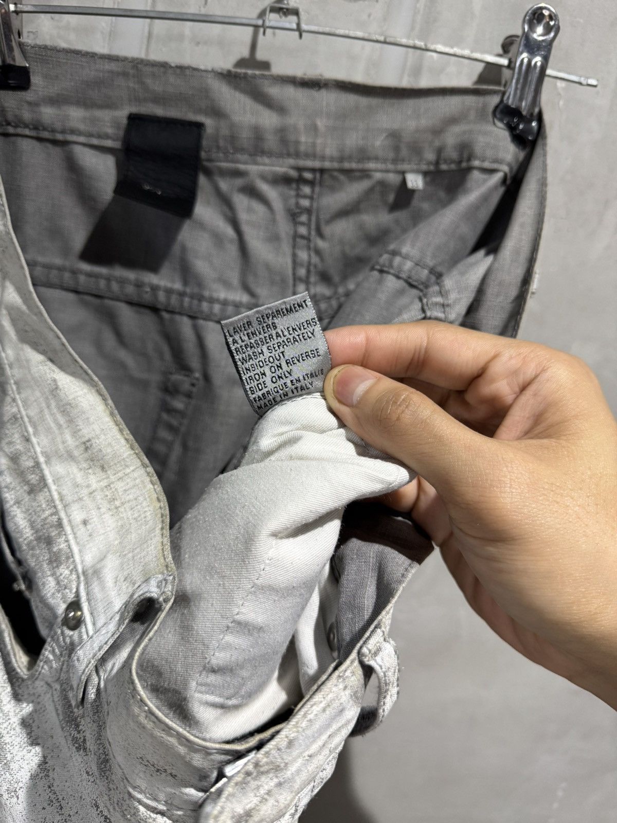 Dior Dior Homme Hedi Slimane White Waxed Denim Jeans Size US 33 - 6 Thumbnail
