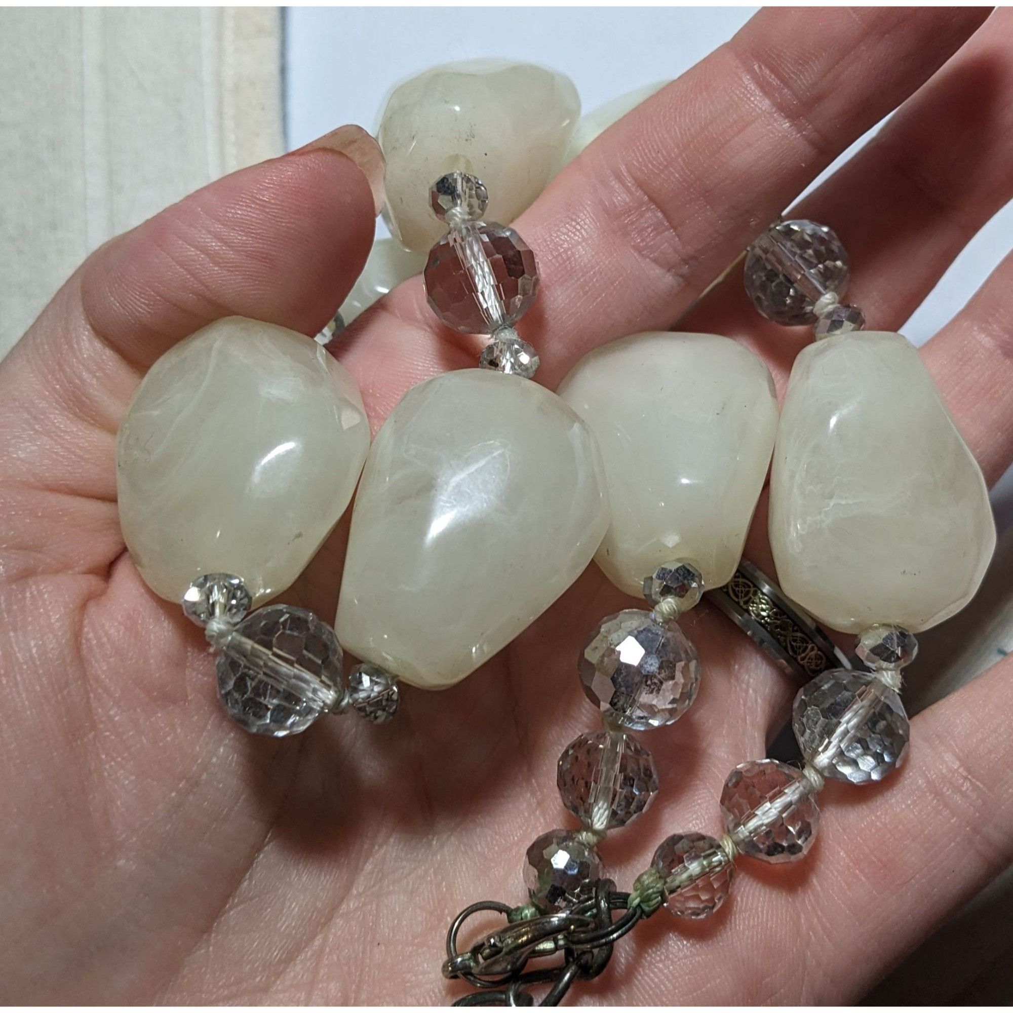 Other Vintage Chunky Lucite Glass Beaded Necklace Size ONE SIZE - 4 Thumbnail