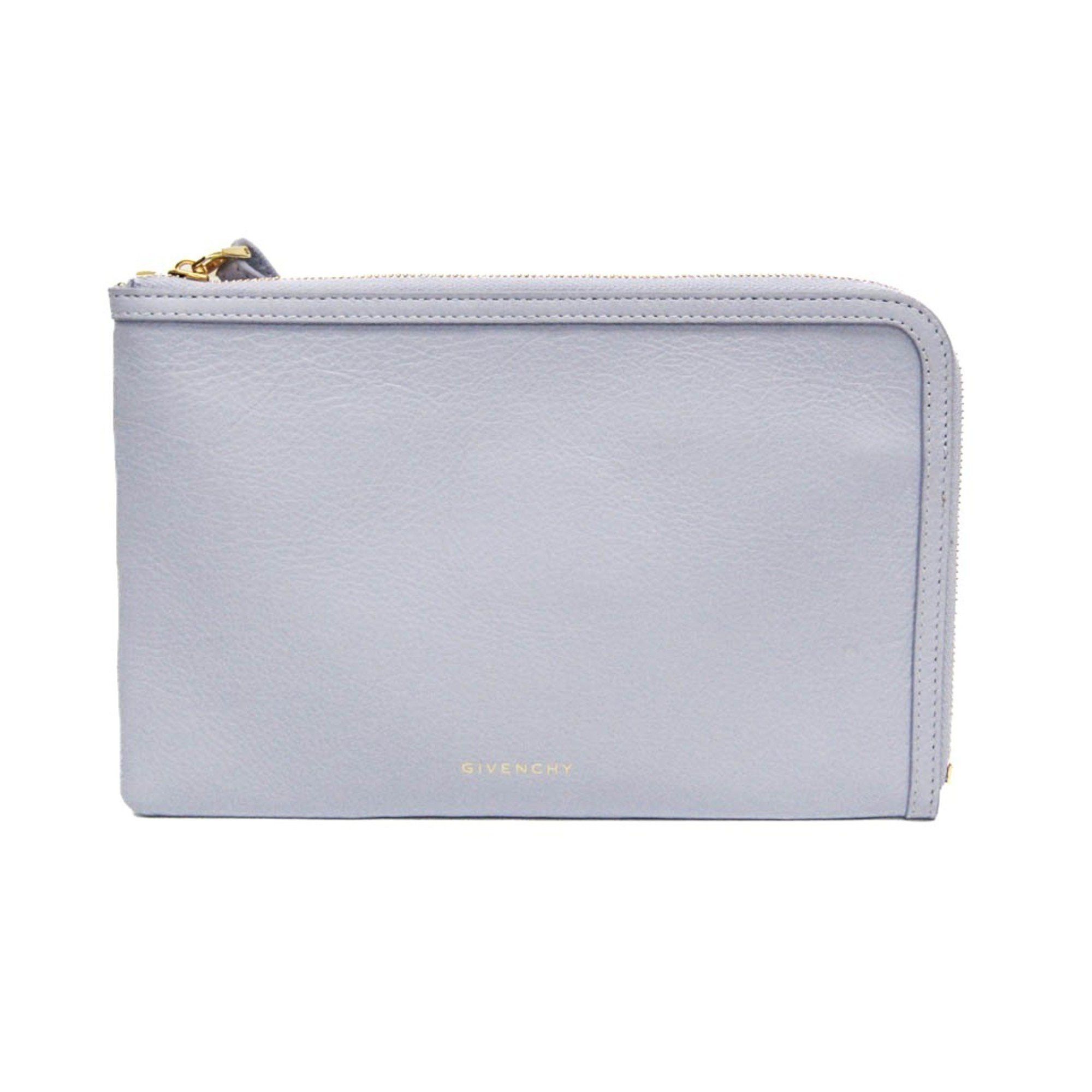 Givenchy Givenchy Voyou Zip Pouch BB60LTB1KR Women's Leather Handbag,Pouch Light Purple Size ONE SIZE - 1 Thumbnail