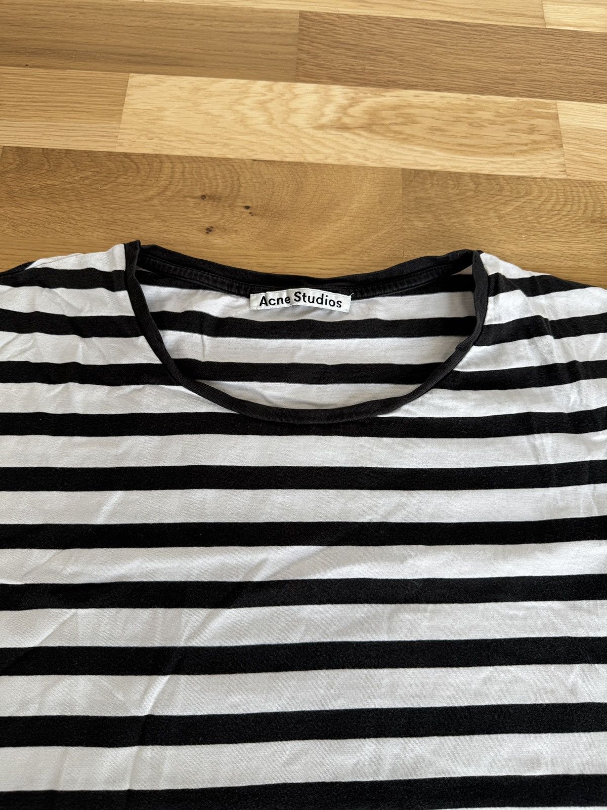 Acne Studios Acne Studios face striped Rigoletto t-shirt PSS16 Size L / US 10 / IT 46 - 3 Thumbnail