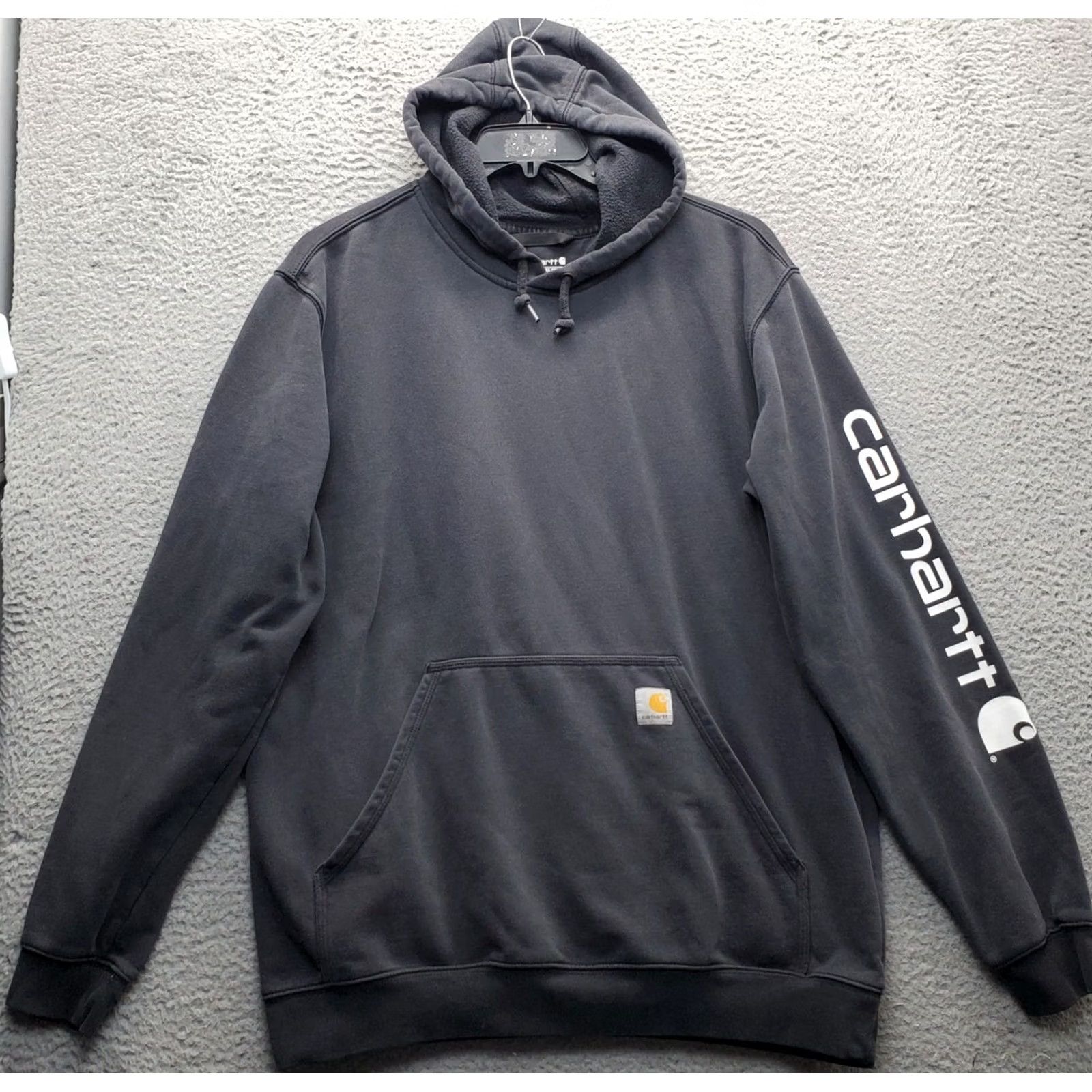 Carhartt Carhartt Hoodie Mens L Tall Pullover Hooded Black Graphic Logo Sleeve Loose Fit Mens Size L Tall Size US L / EU 52-54 / 3 - 2 Thumbnail