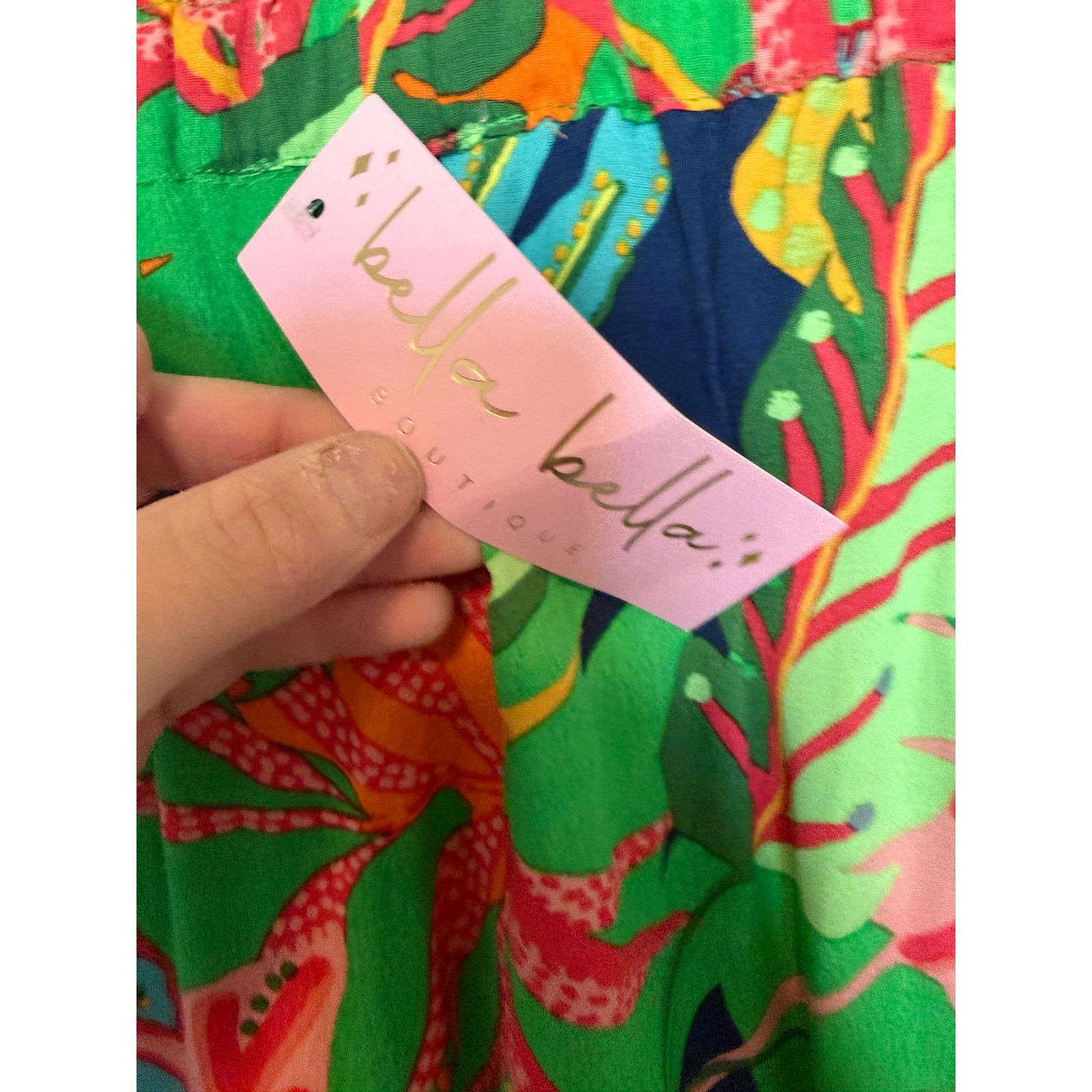 Other Oliviaceous Multicolor Tropical Print Elastic Waist Pants Size 28" / US 6 / IT 42 - 9 Thumbnail