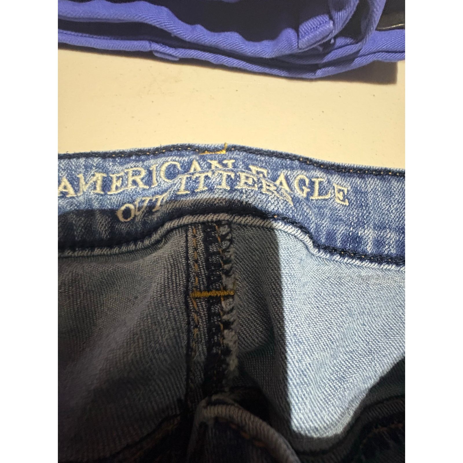American Eagle Outfitters American Eagle Women’s Jegging Jeans Sz 14 Light Wash Skinny Size 36" / US 14 / IT 50 - 4 Thumbnail