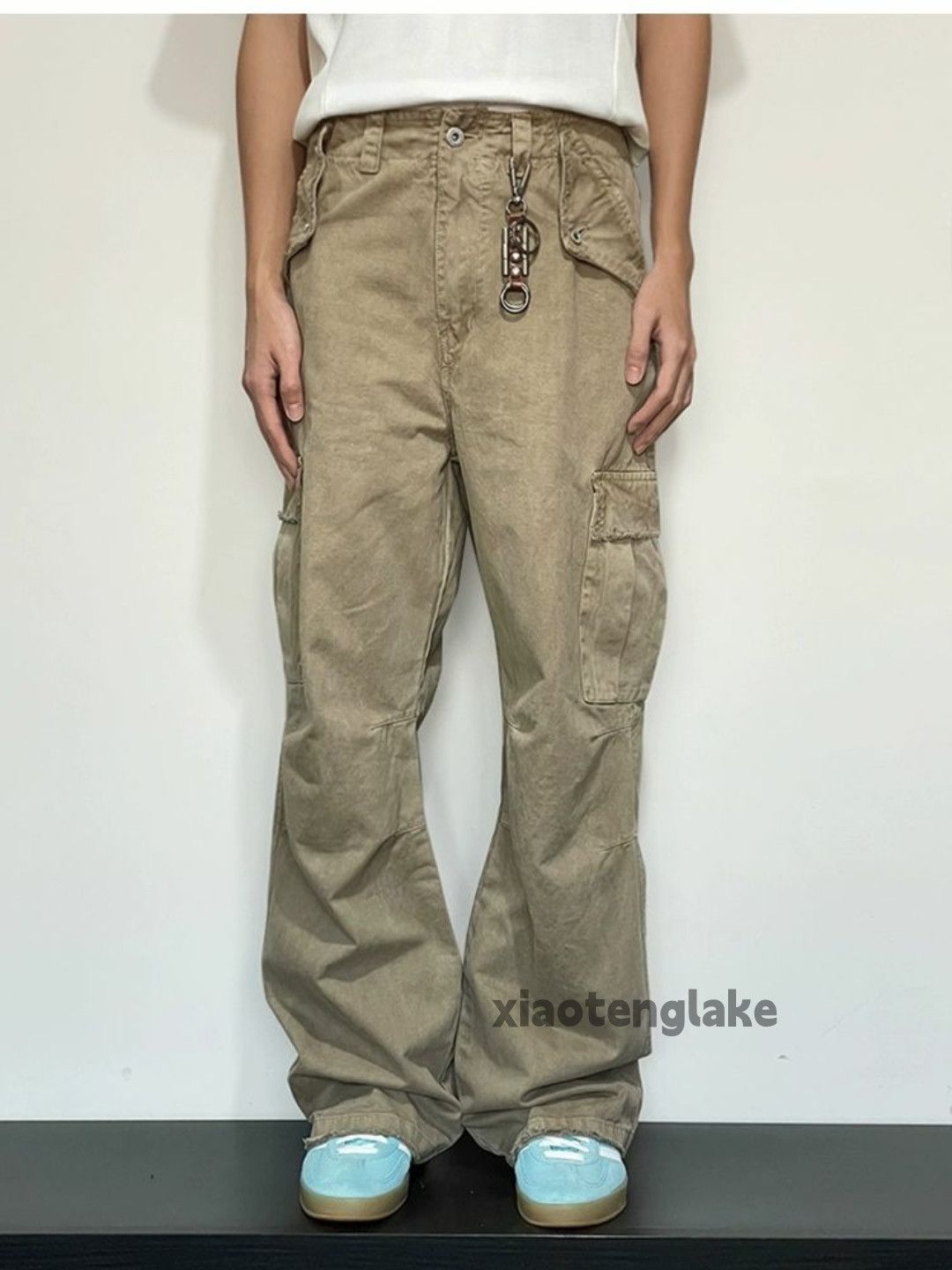 Designer × Japanese Brand × Vintage washed faded utility carpenter workwear cargo pants Size US 32 / EU 48 - 6 Thumbnail