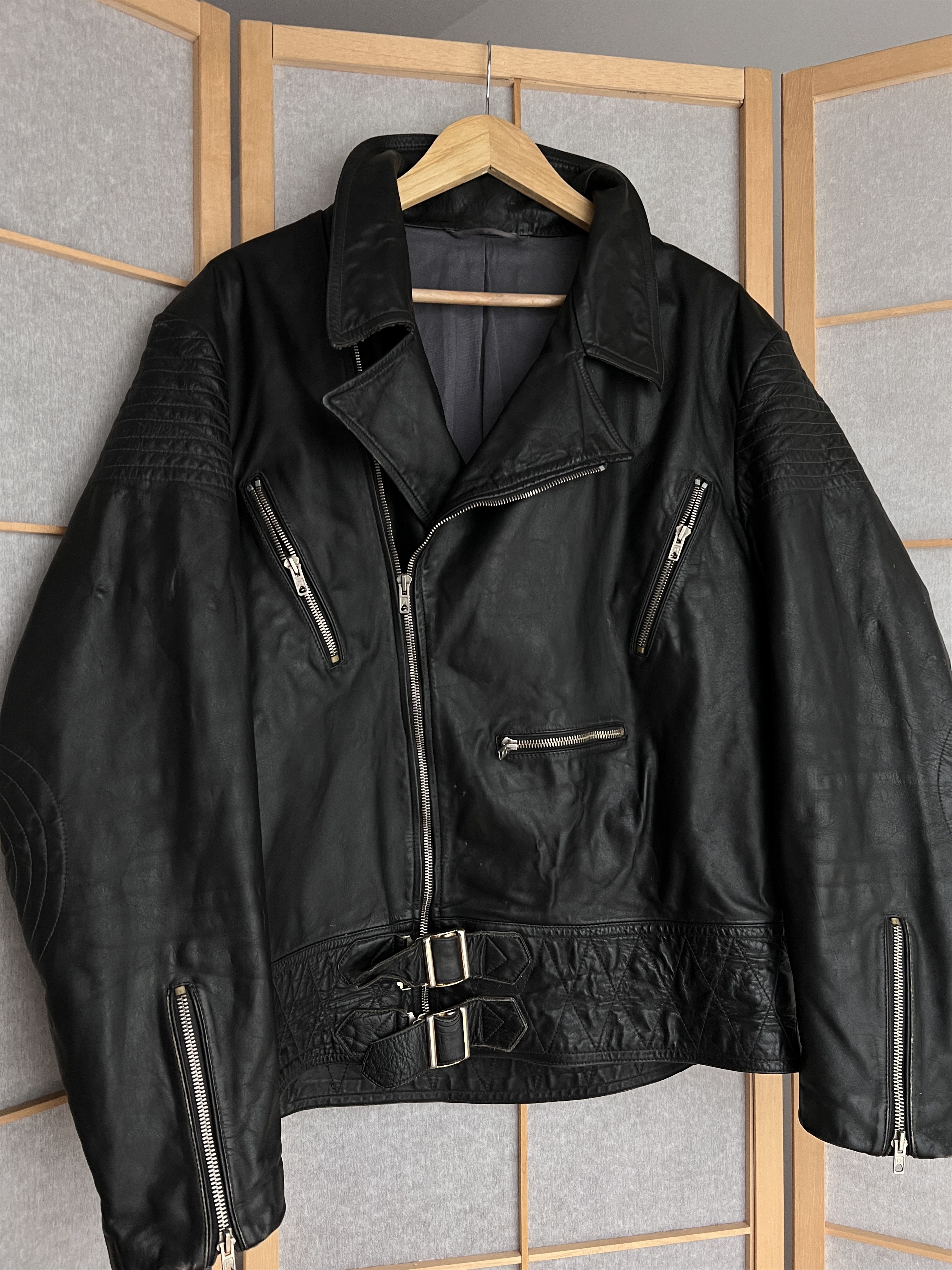 If Six Was Nine 14th Addiction balenciaga style leather jacket biker bomber Size US L / EU 52-54 / 3 - 4 Thumbnail