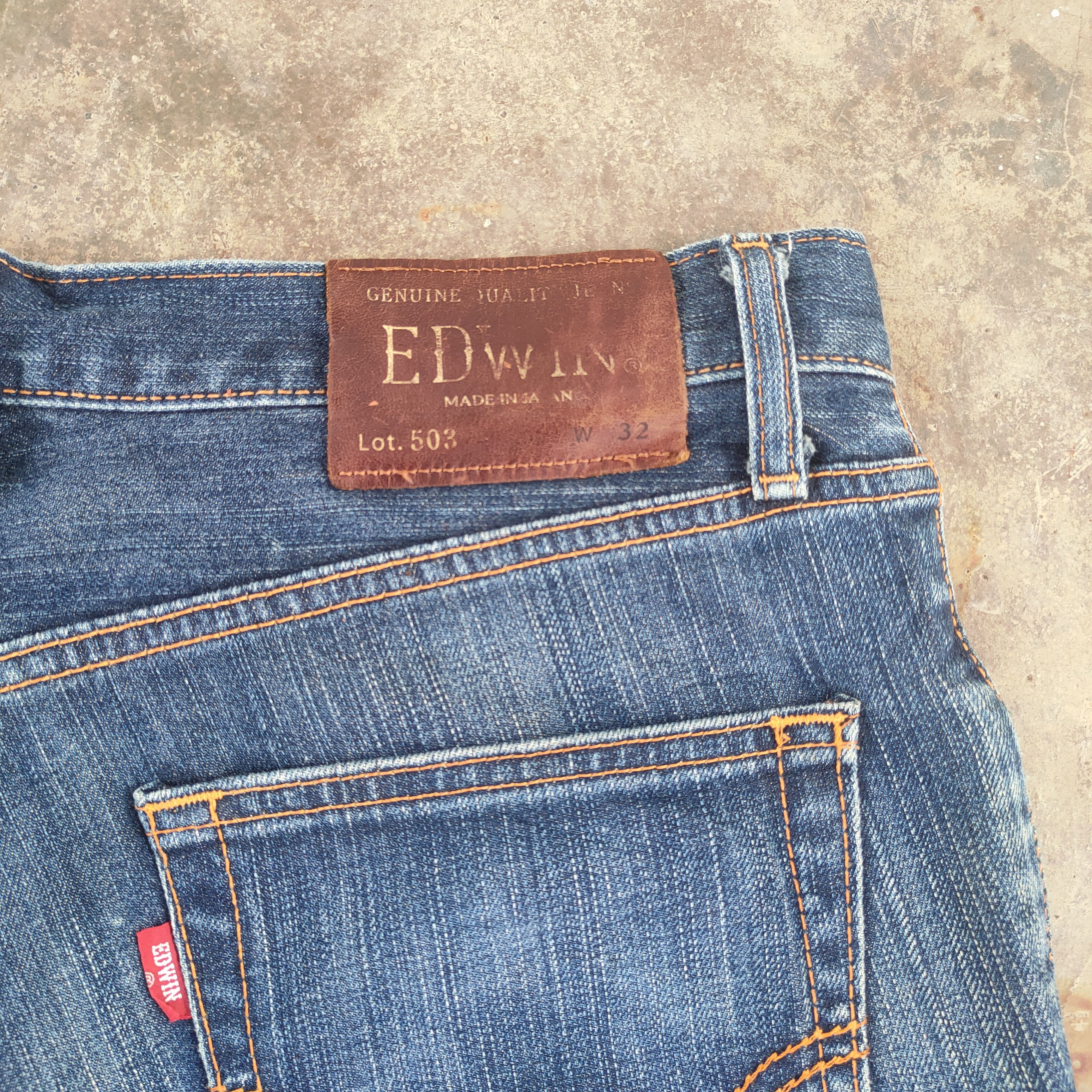 Edwin W34 VINTAGE EDWIN FADED DISTRESSED JEANS DENIM PANTS Size US 34 / EU 50 - 11 Thumbnail