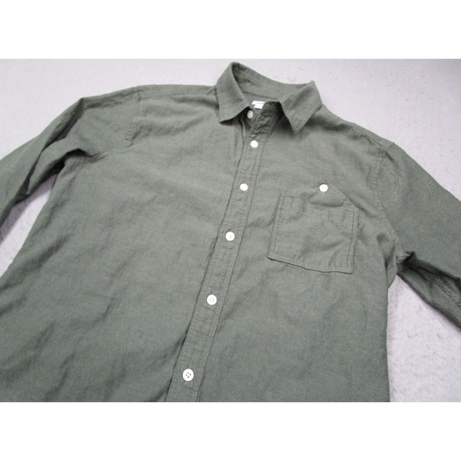 J.Lindeberg J.Lindeberg Shirt Mens M Green Slim Fit Dani Flannel Button Up Work Casual Size US M / EU 48-50 / 2 - 2 Thumbnail