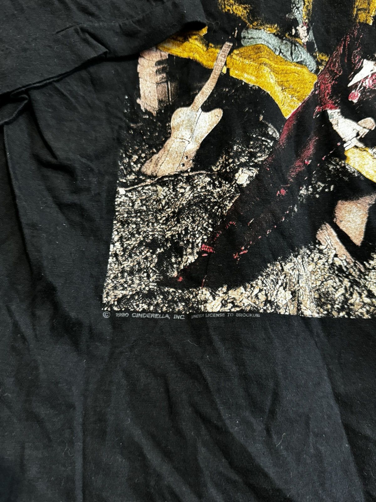 Band Tees Rare 90s Cinderella T-shirt Vintage 1991 Euro Tour Metal XL Size US XL / EU 56 / 4 - 3 Thumbnail