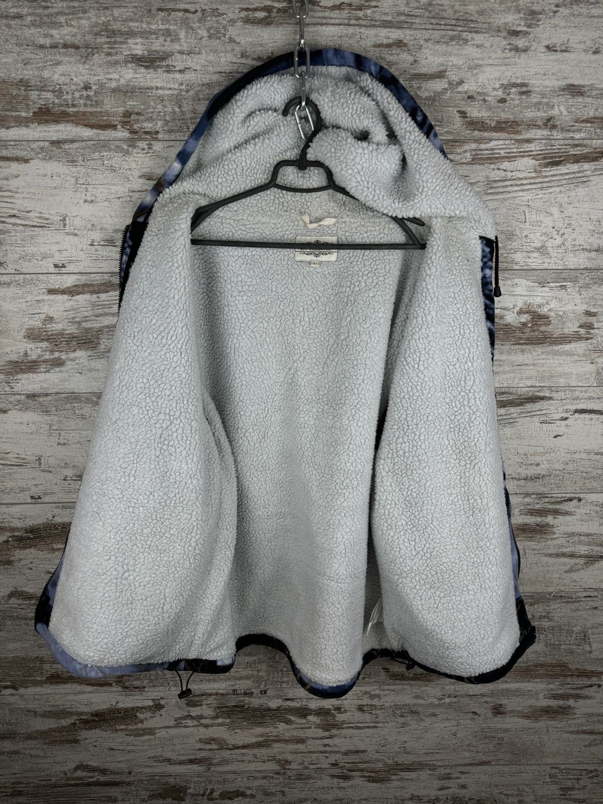 Vintage Vintage fleece Wolf Sherpa full print art animal gorpcore Size US L / EU 52-54 / 3 - 13 Thumbnail