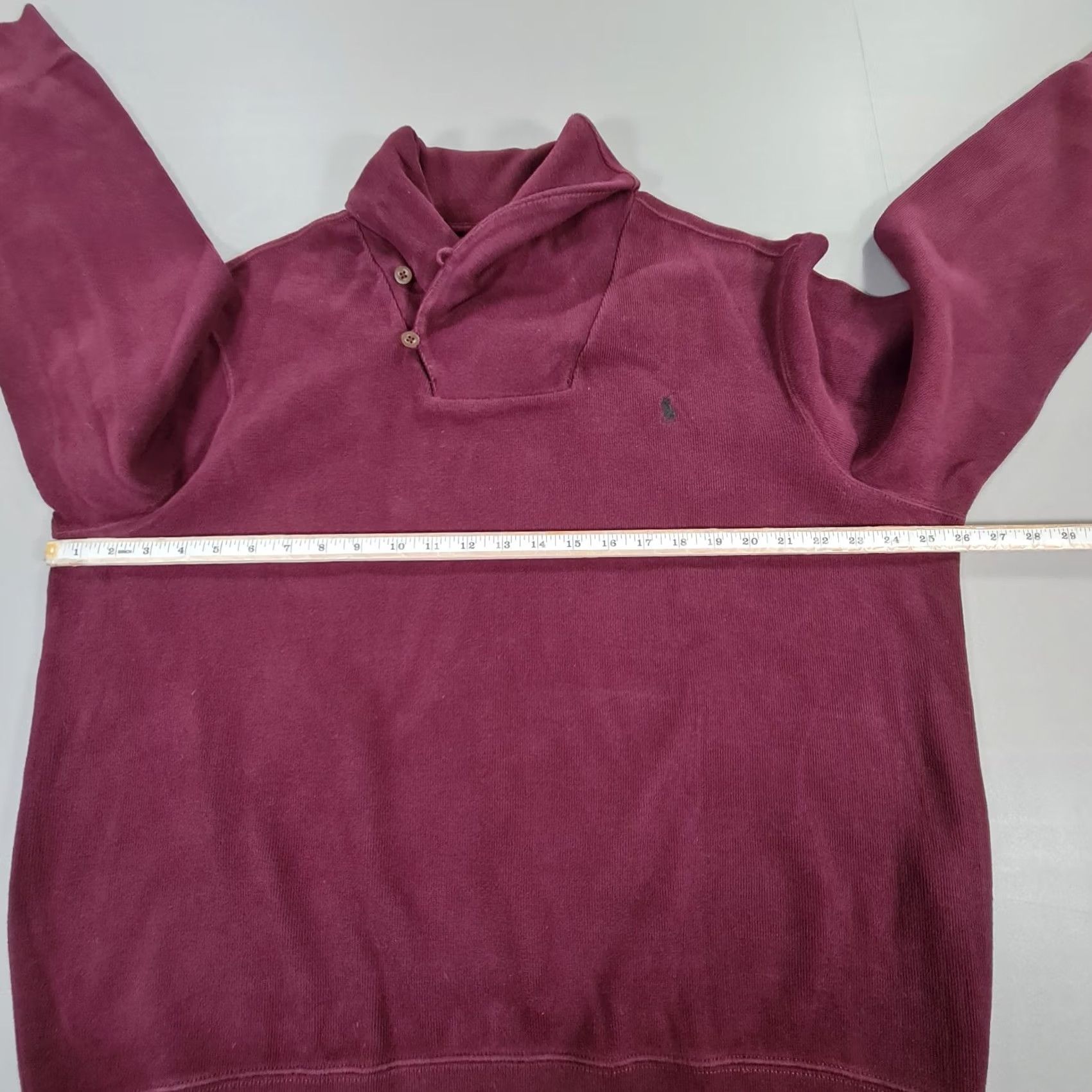 Polo Ralph Lauren VINTAGE Polo Ralph Lauren Jumper Mens Pullover Shawl Neck Cotton Red 2XL Logo Knit Long Sleeve Casual Winter Womens Mens Girls? Size US XXL / EU 58 / 5 - 6 Thumbnail