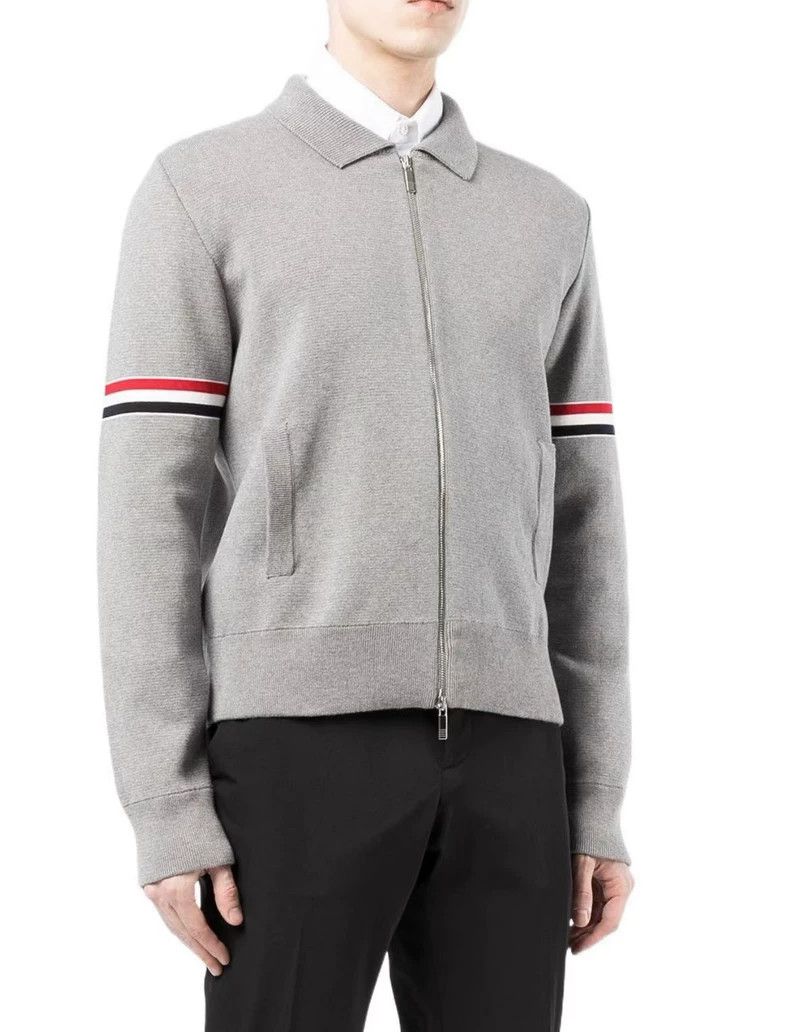 Thom Browne Thom Browne Double bar zipper sweater Size US S / EU 44-46 / 1 - 9 Thumbnail
