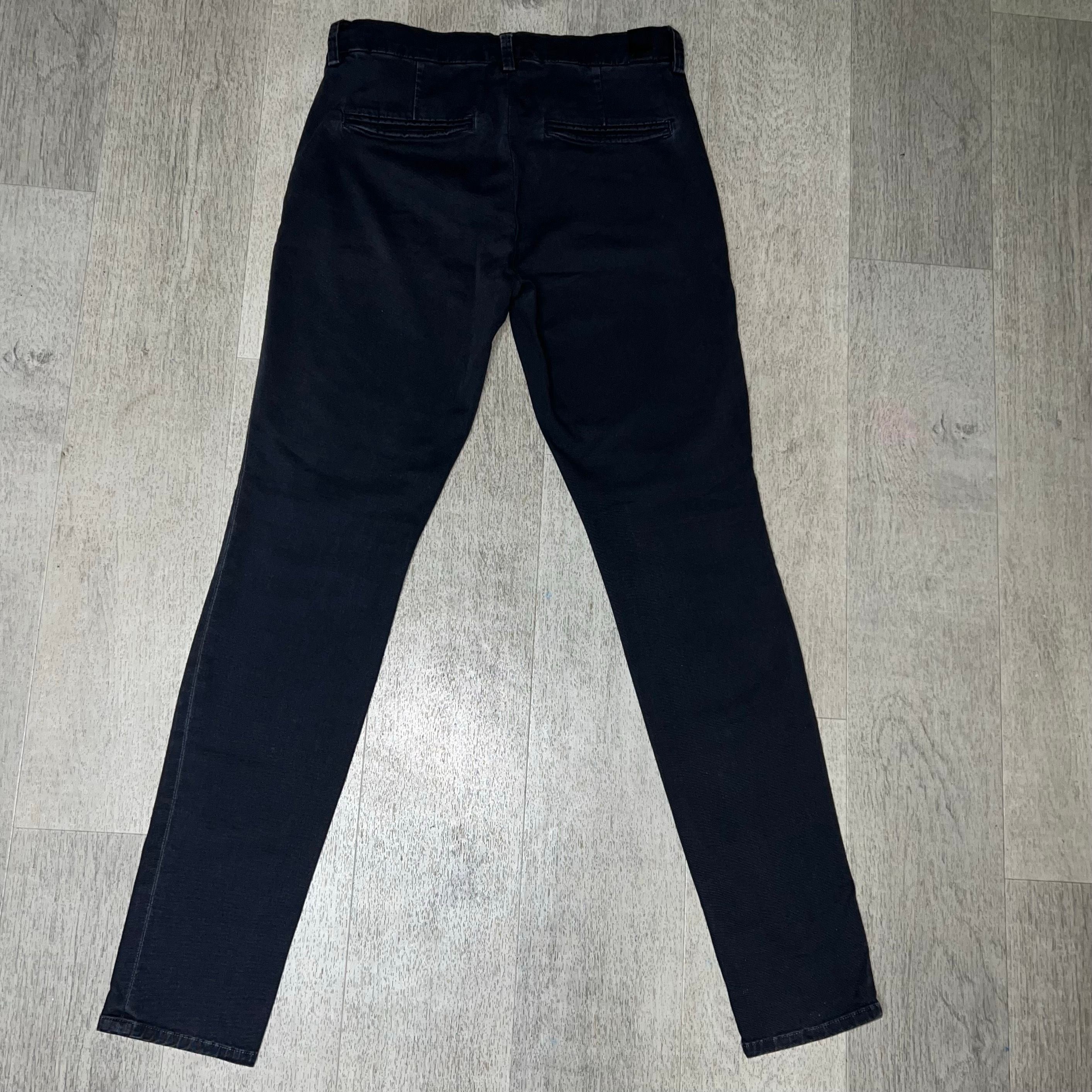 Vince Vince. Straight Leg Faded Black Skinny Pants Grunge Style Je Size 27" / US 4 / IT 40 - 4 Thumbnail